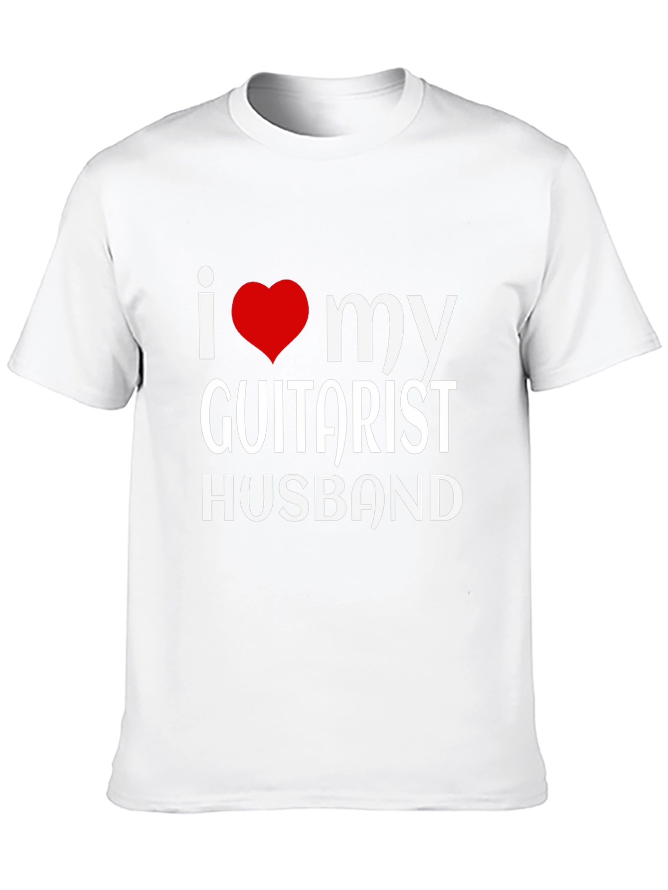 I Love My Guitarist Husband T-Shirt