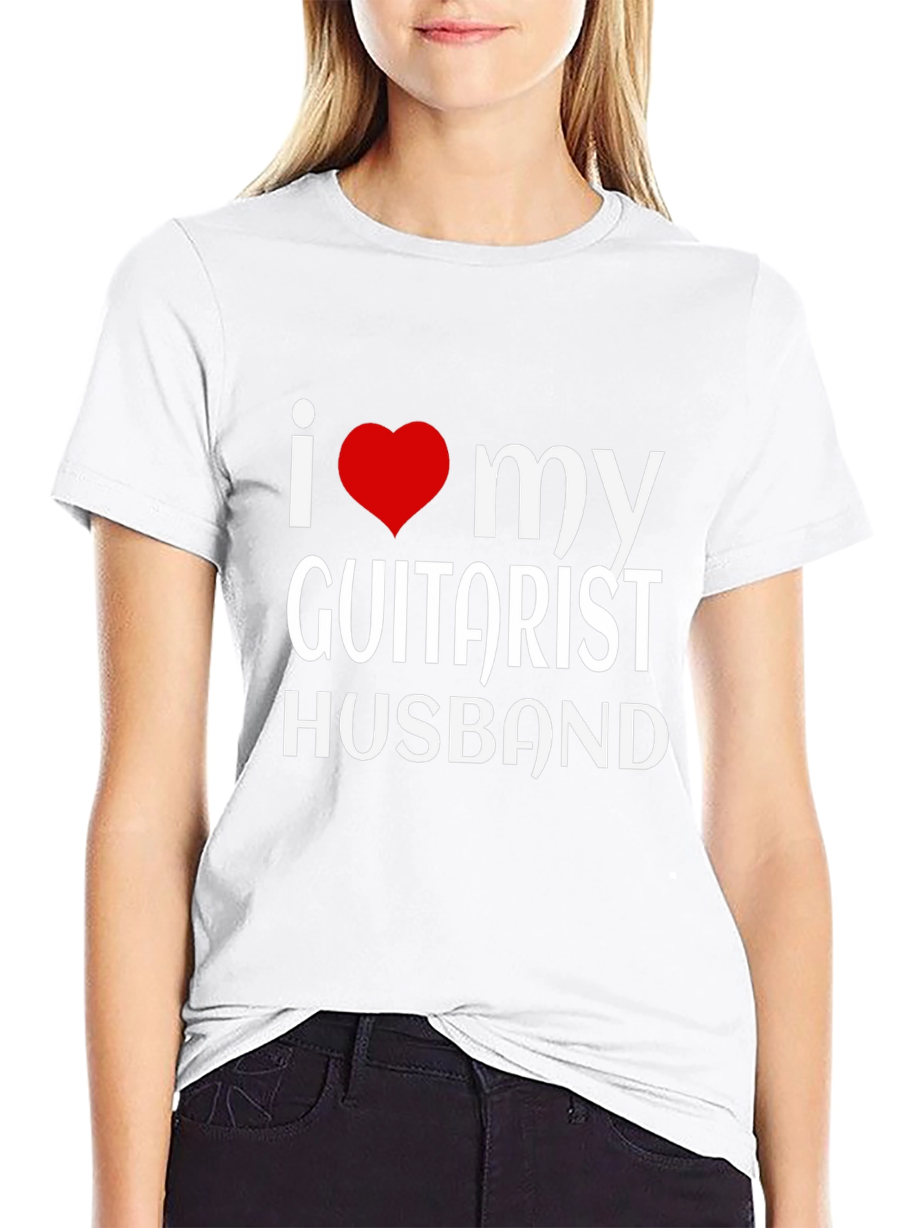 I Love My Guitarist Husband T-Shirt