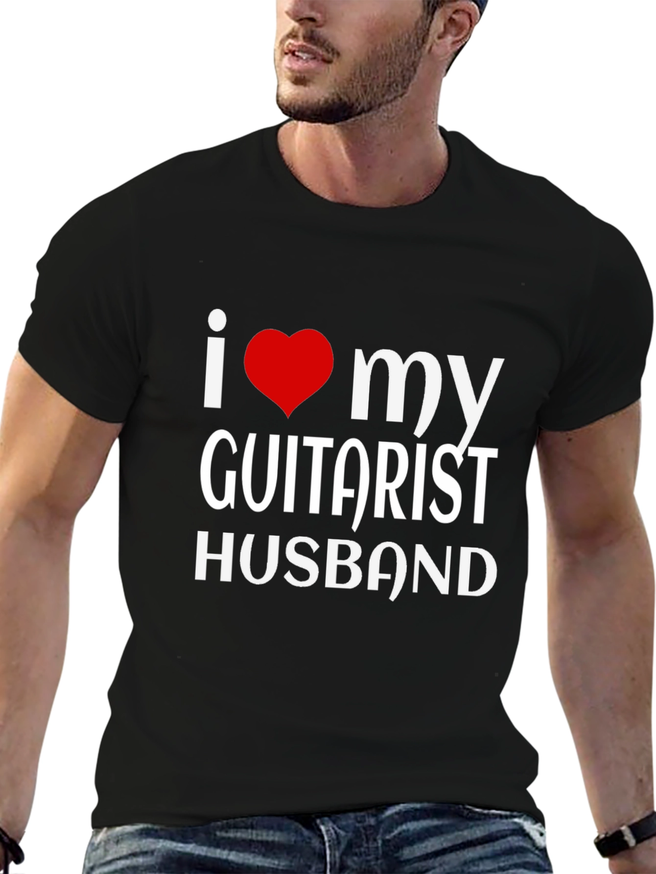 I Love My Guitarist Husband T-Shirt