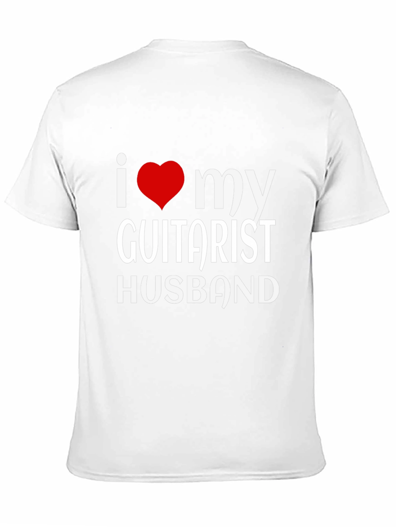 I Love My Guitarist Husband T-Shirt