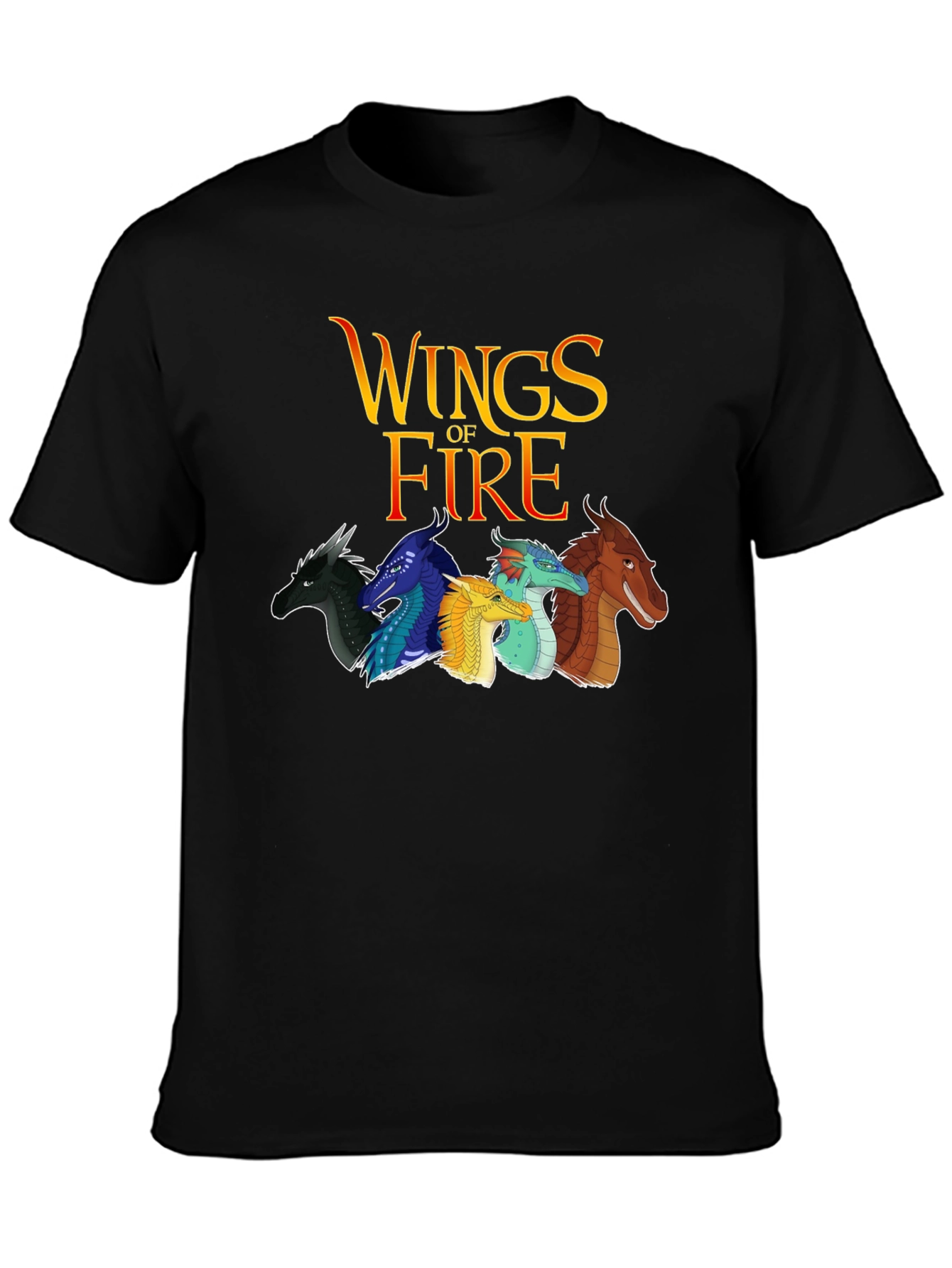Wings of Fire Graphic Black T-Shirt