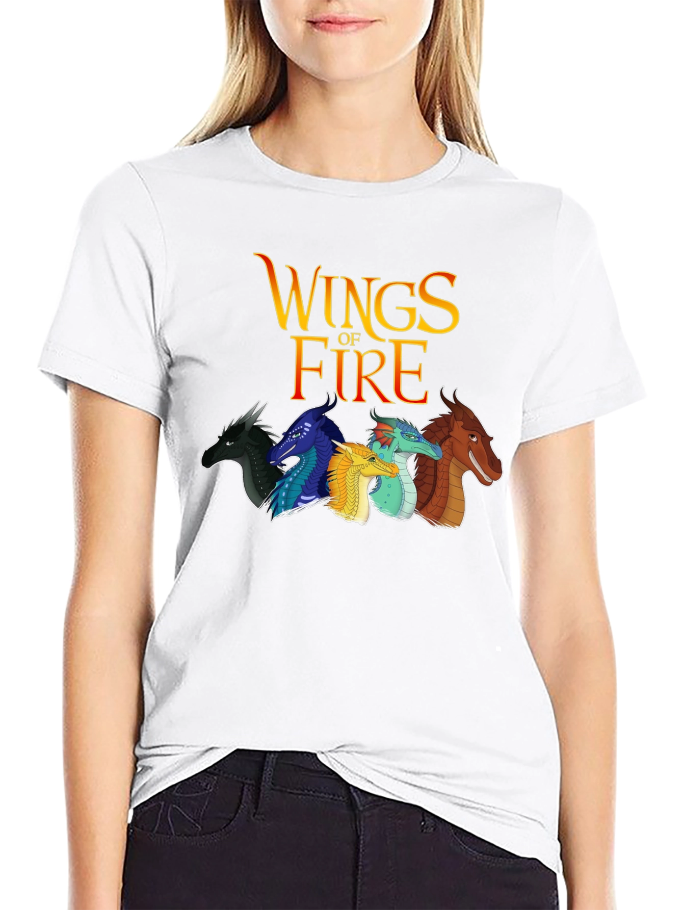 Wings of Fire Graphic Black T-Shirt