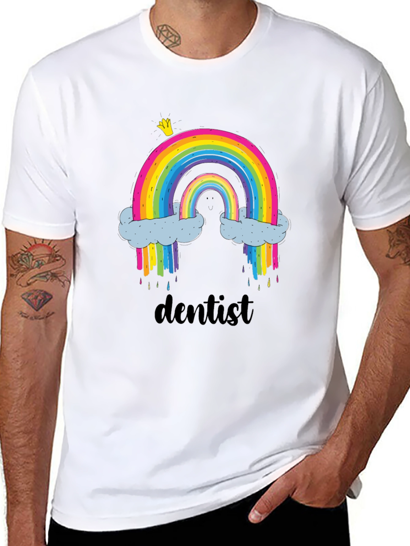 Rainbow Dentist T-Shirt | Funny Dental Apparel