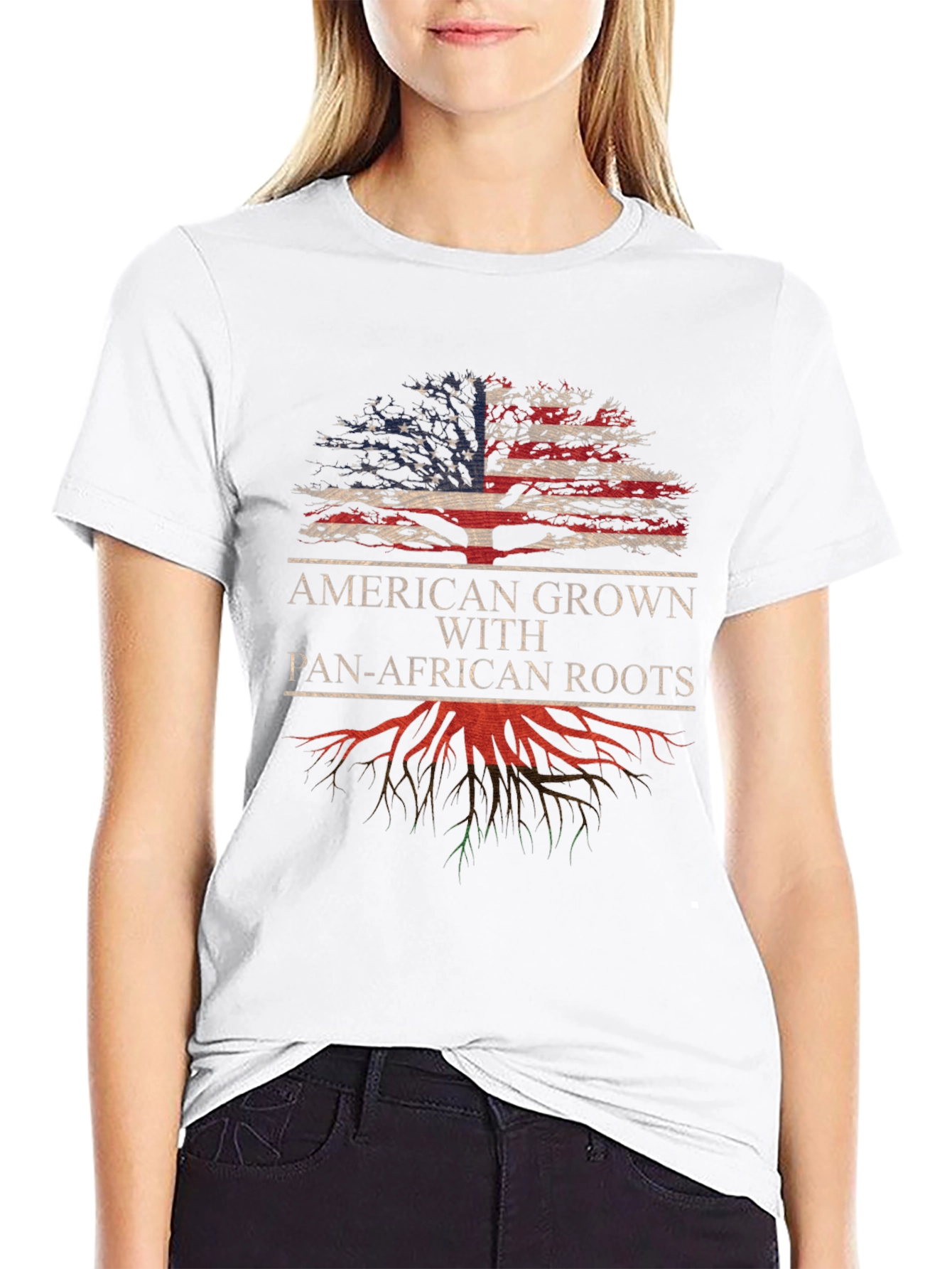 American Grown with Pan-African Roots T-Shirt