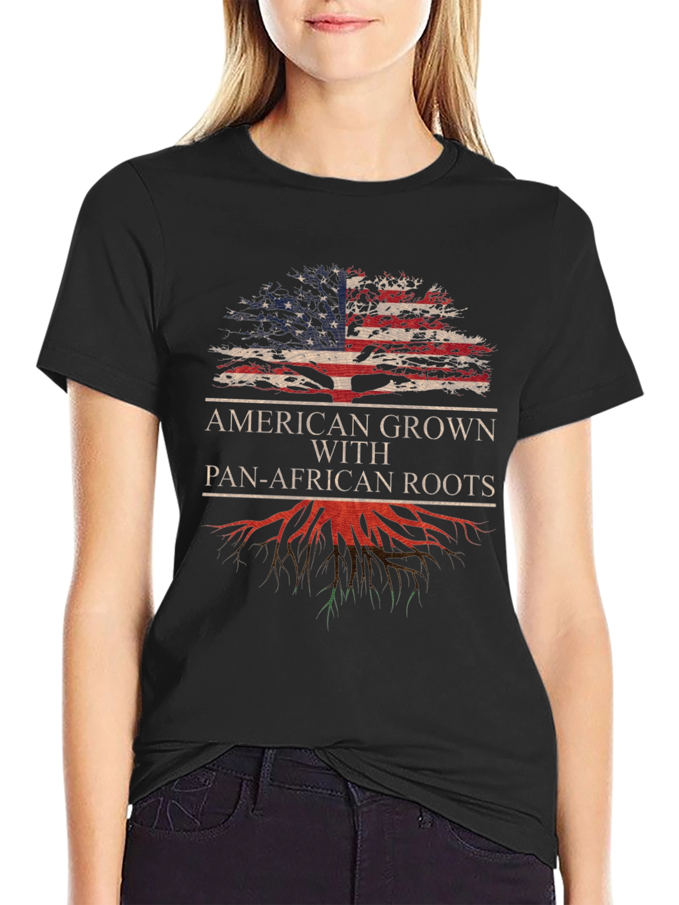American Grown with Pan-African Roots T-Shirt