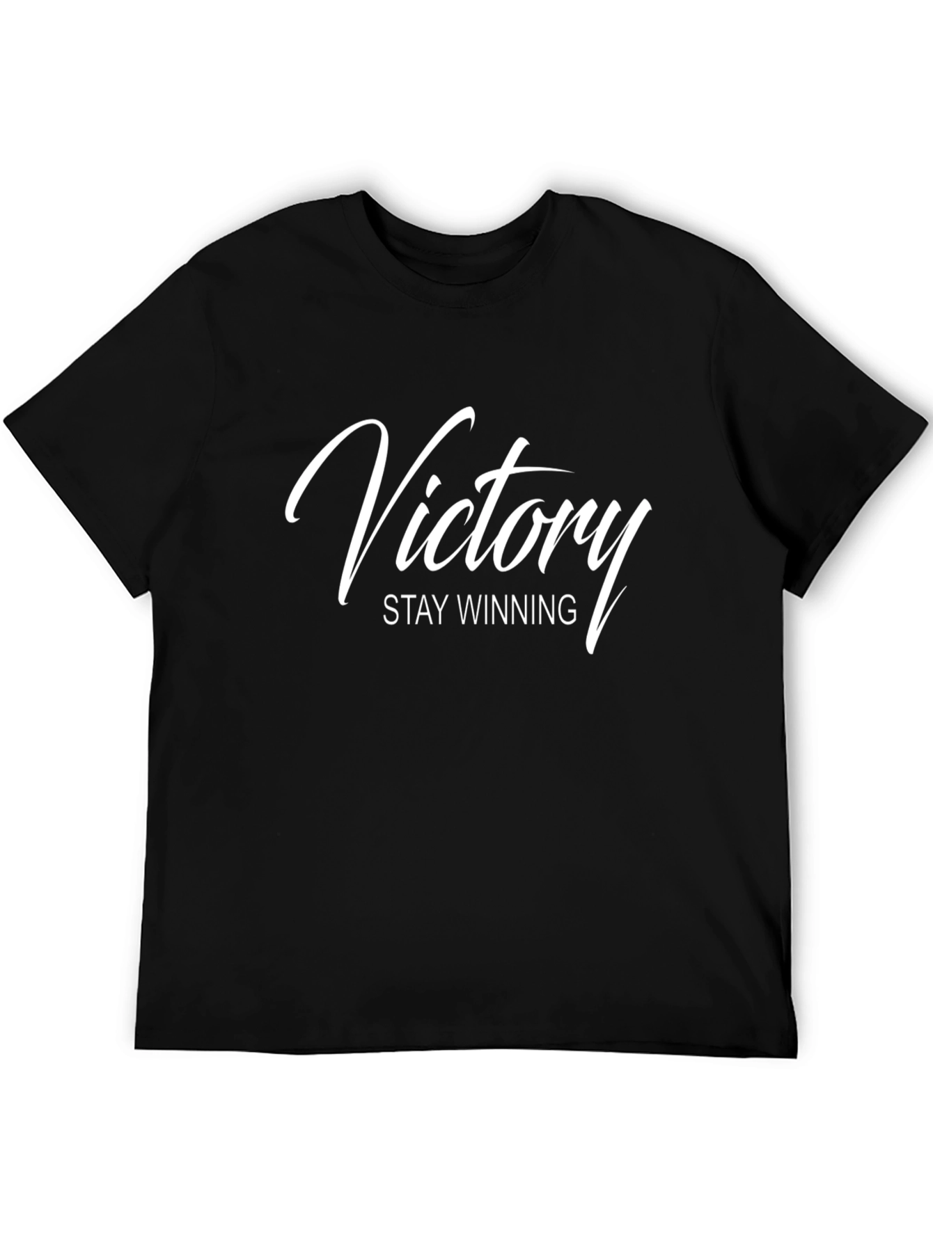 Victory Stay Winning Black T-Shirt