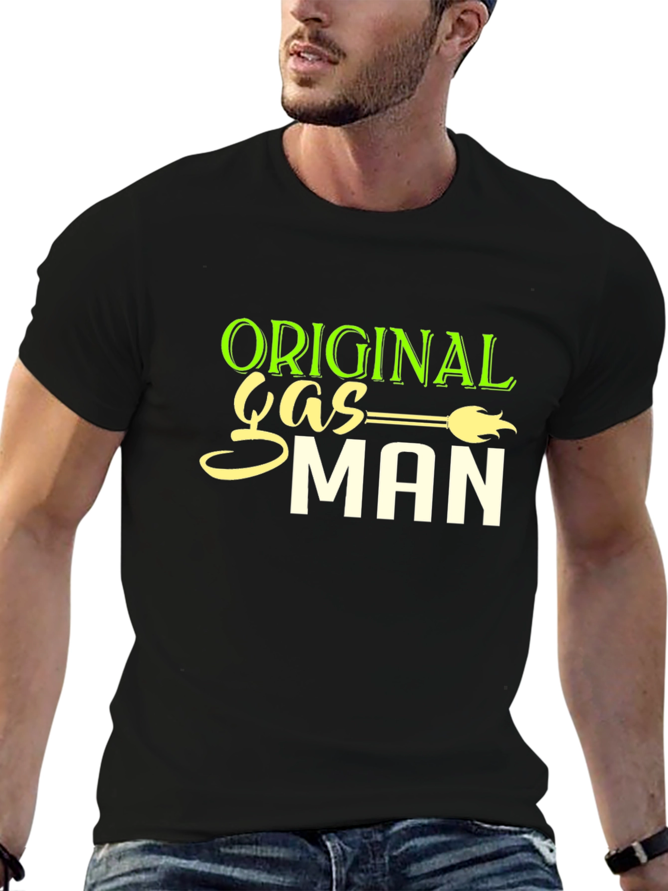 Original Gas Man Black T-Shirt