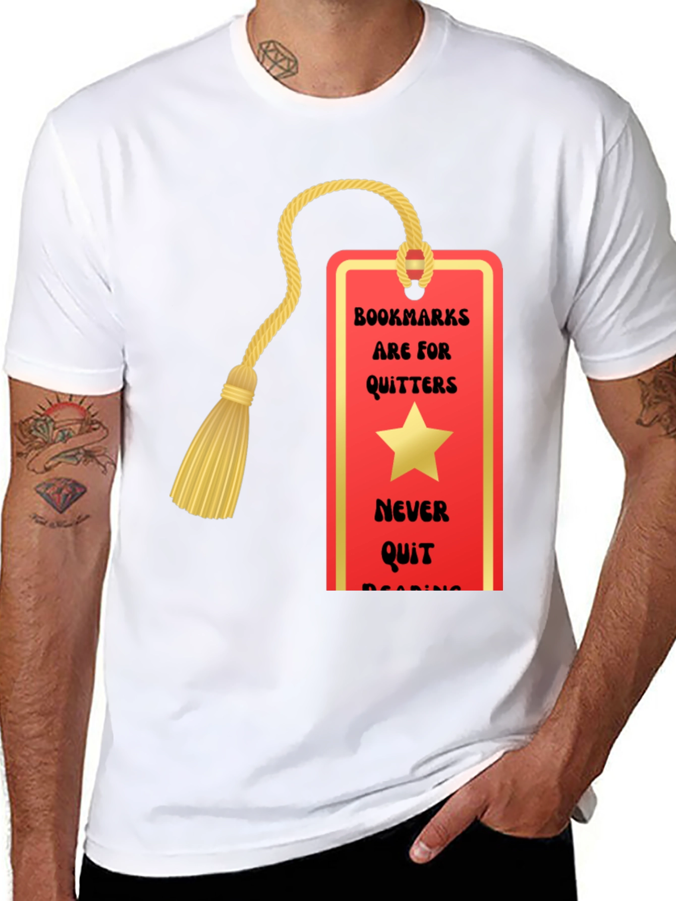 Bookmarks Are For Quitters Reading T-Shirt