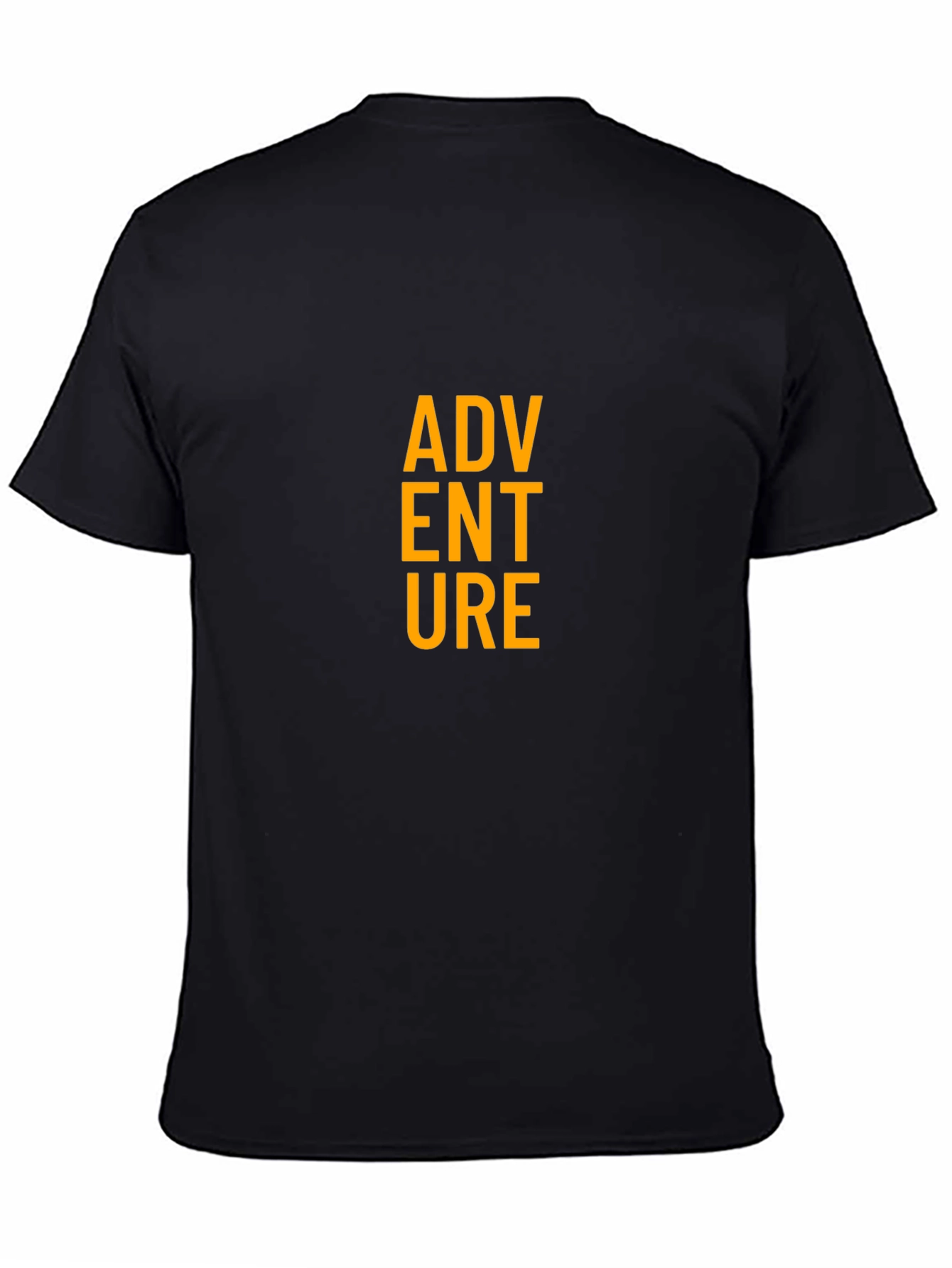 Adventure Graphic Tee - Black Cotton Crew Neck