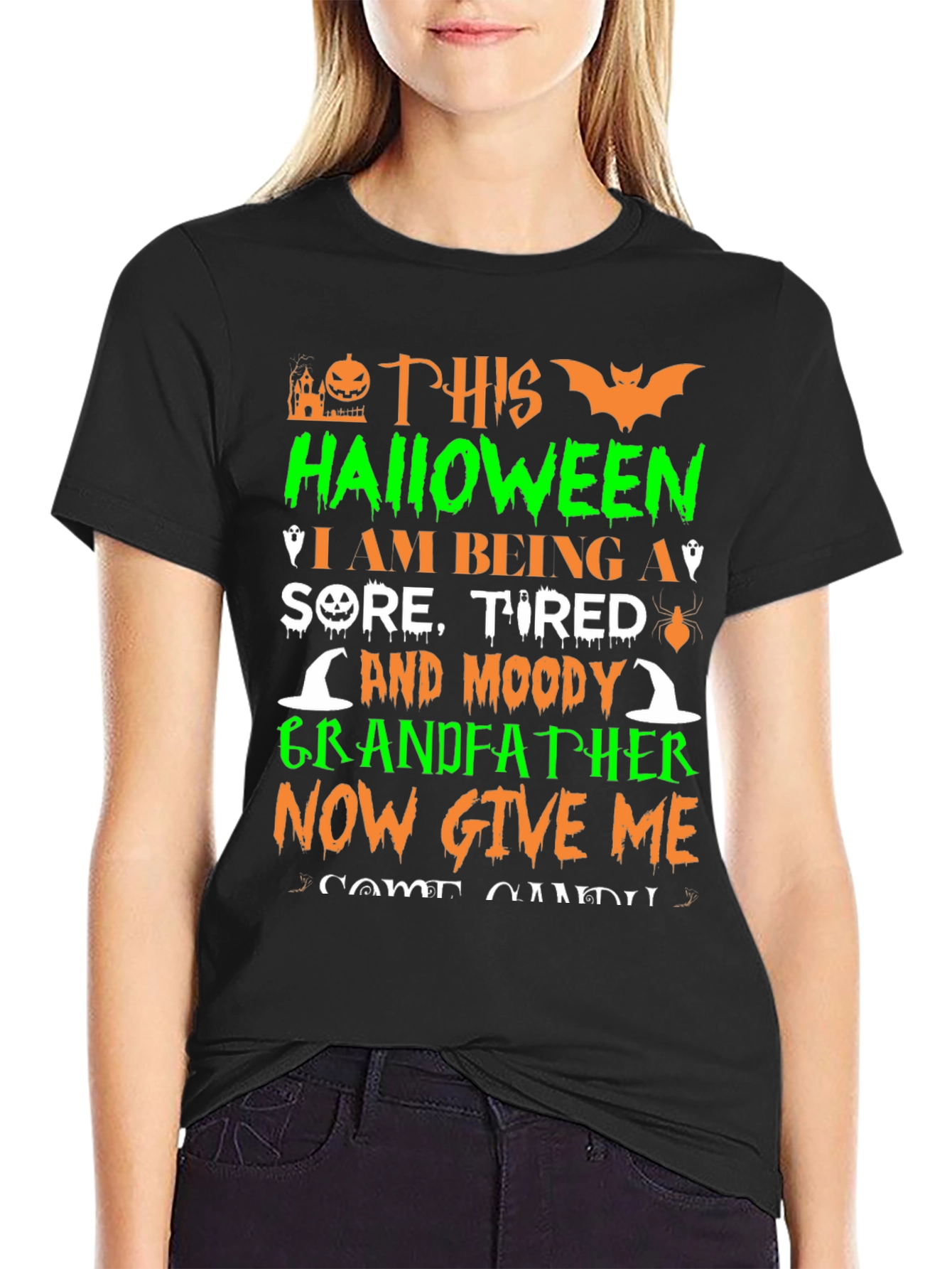 Funny Halloween Grandfather T-Shirt