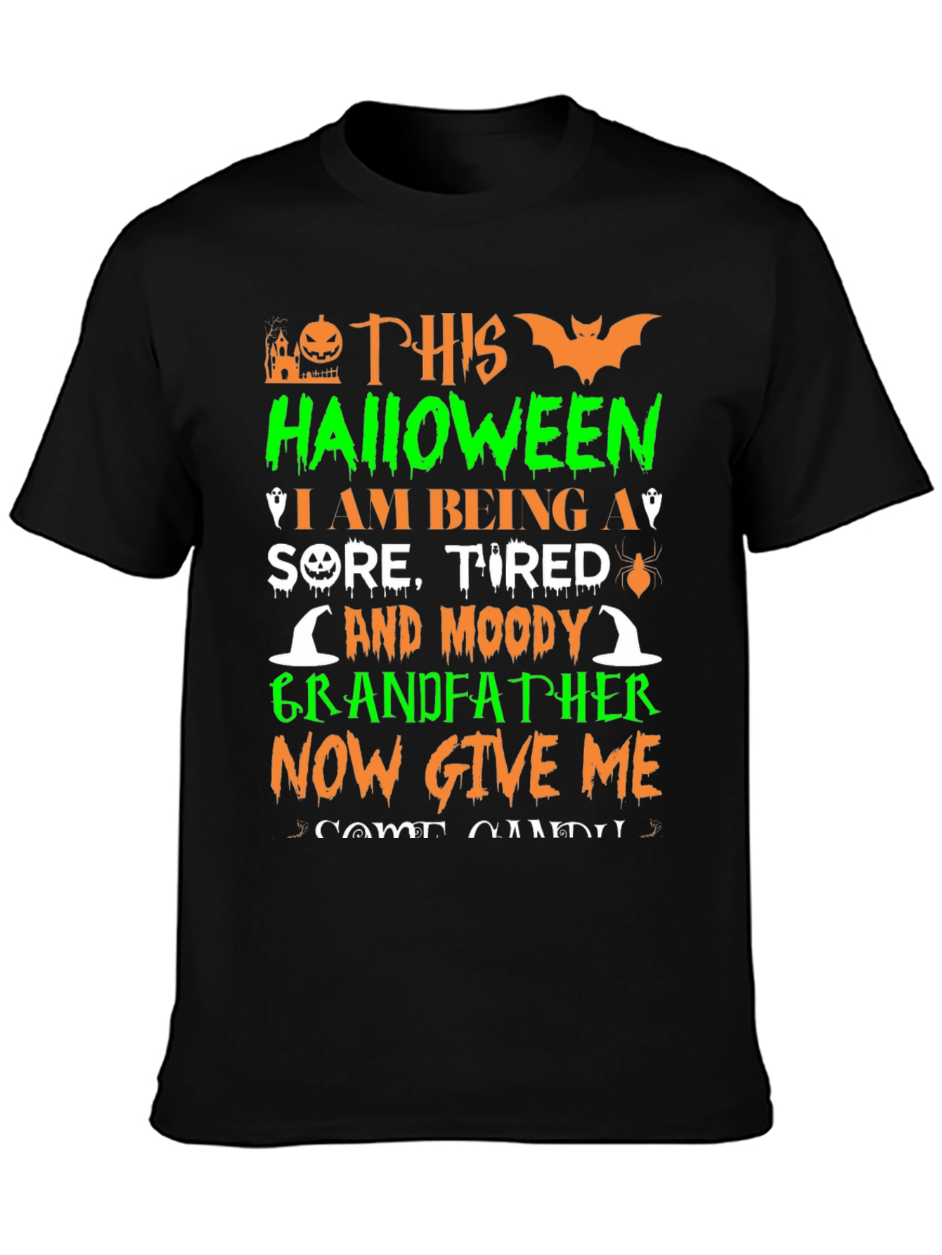 Funny Halloween Grandfather T-Shirt