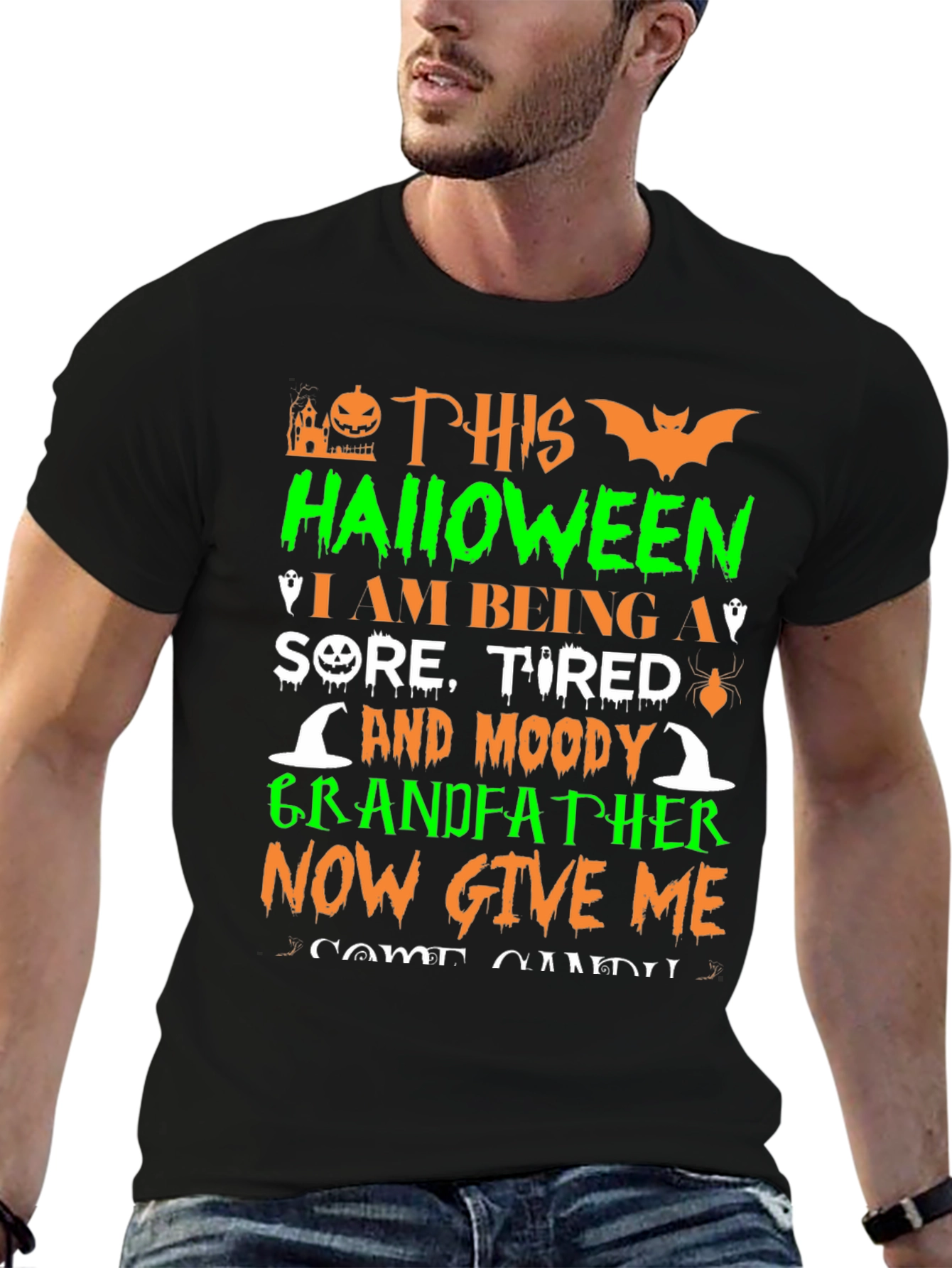 Funny Halloween Grandfather T-Shirt