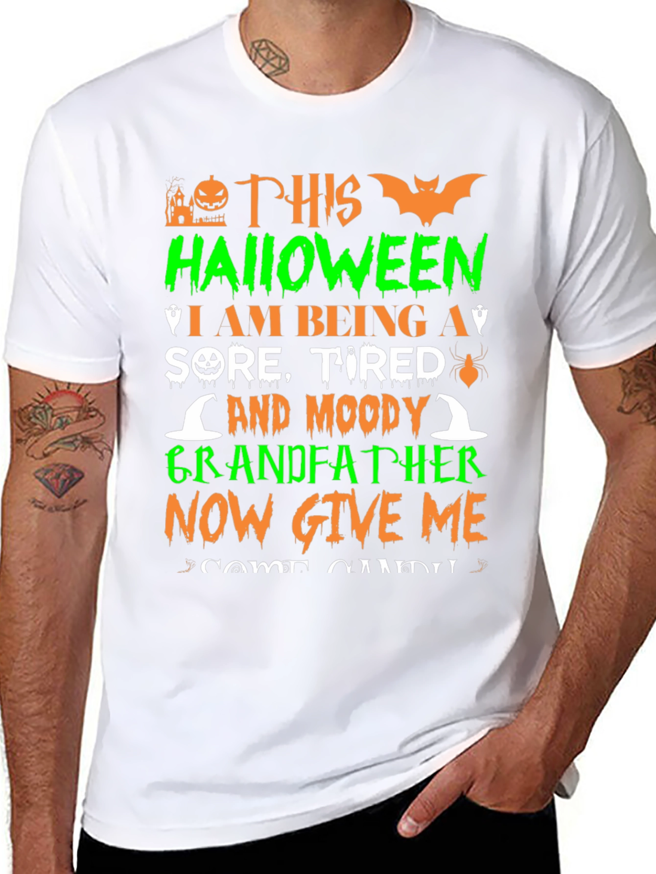 Funny Halloween Grandfather T-Shirt