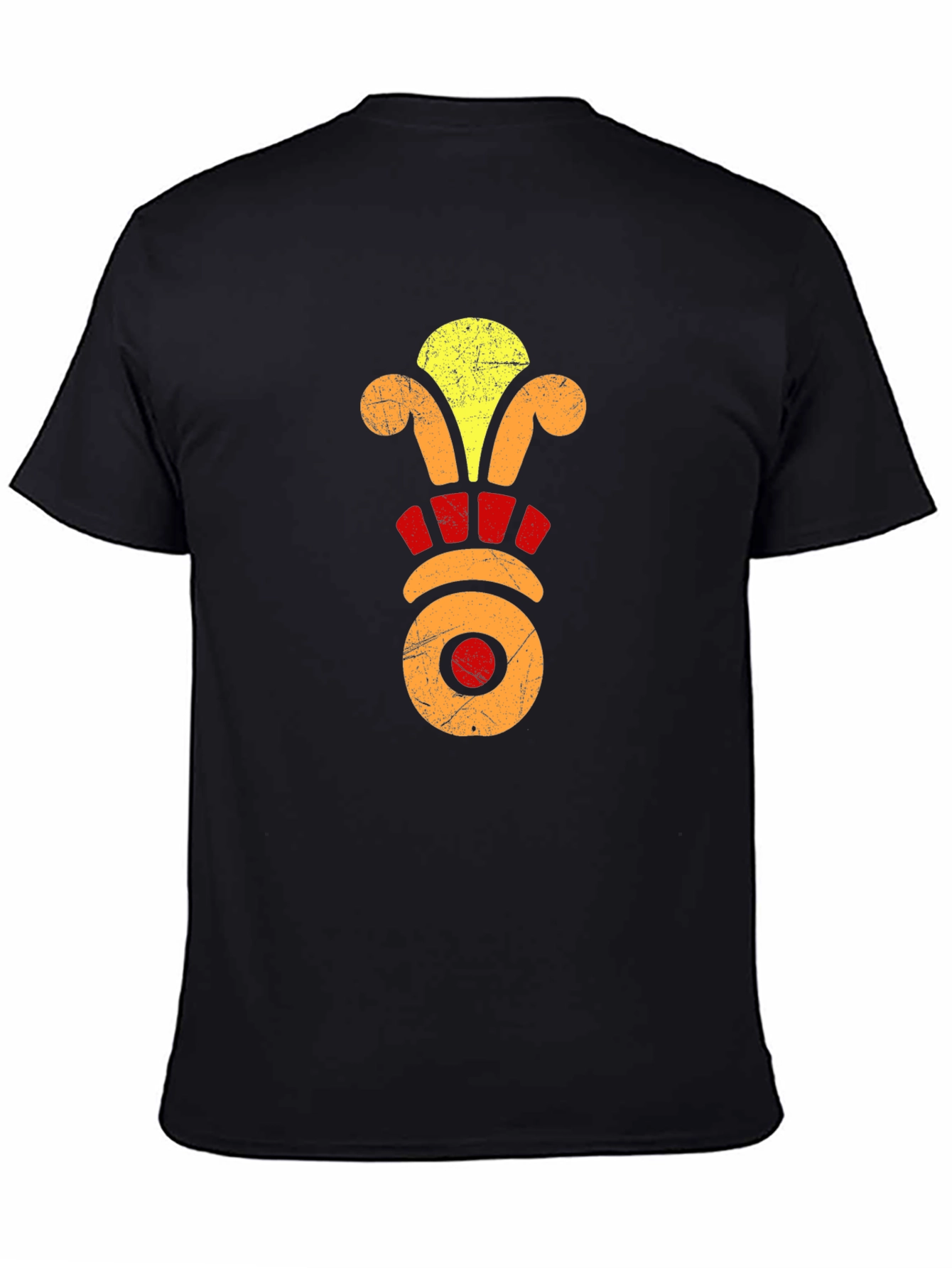 Aztec Motif Black T-Shirt