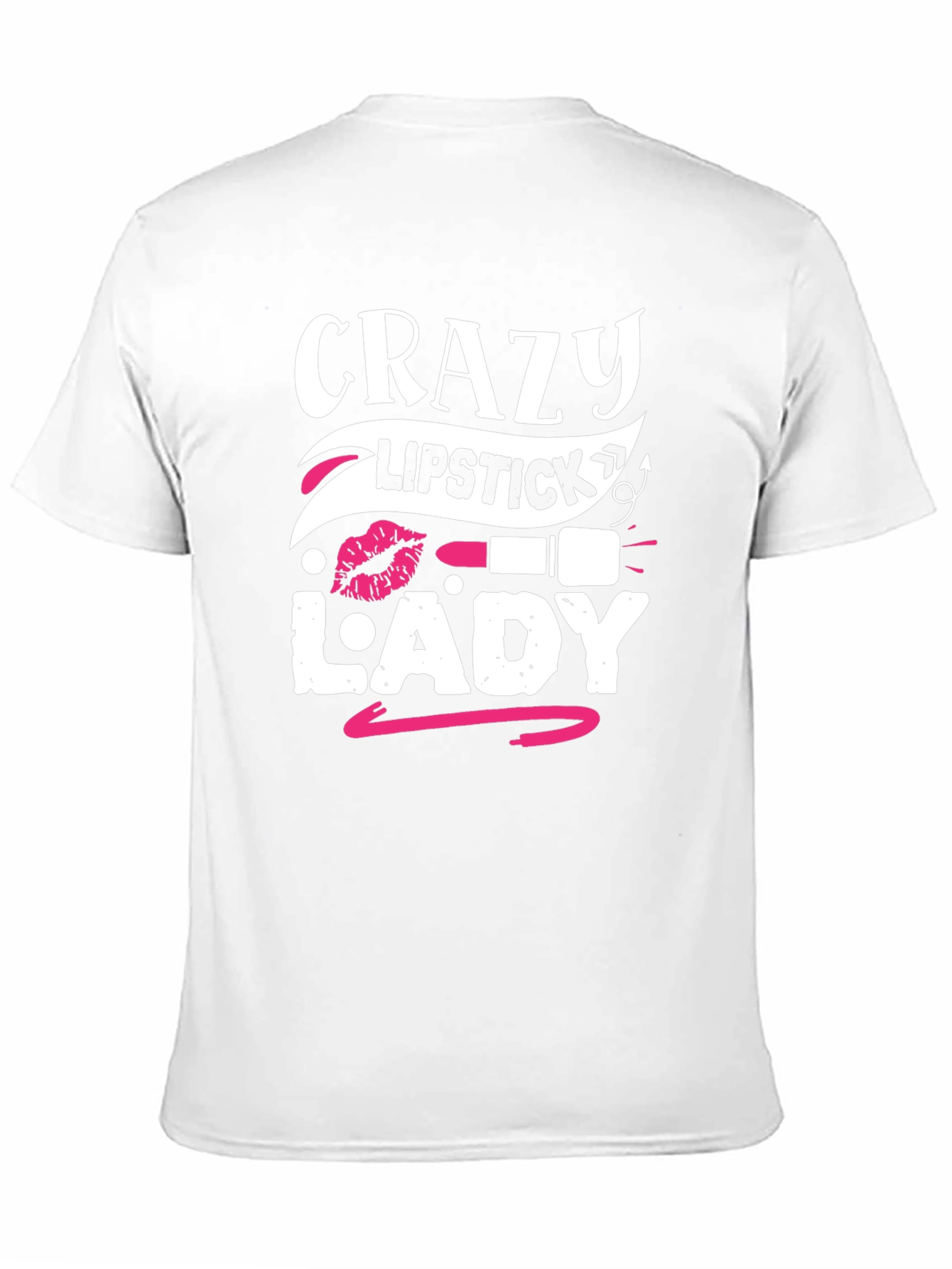 Crazy Lipstick Lady Graphic Tee - Black