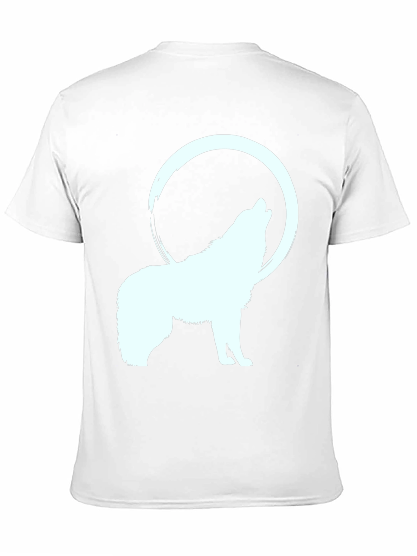 Wolf Howling at Moon Graphic Tee - Black