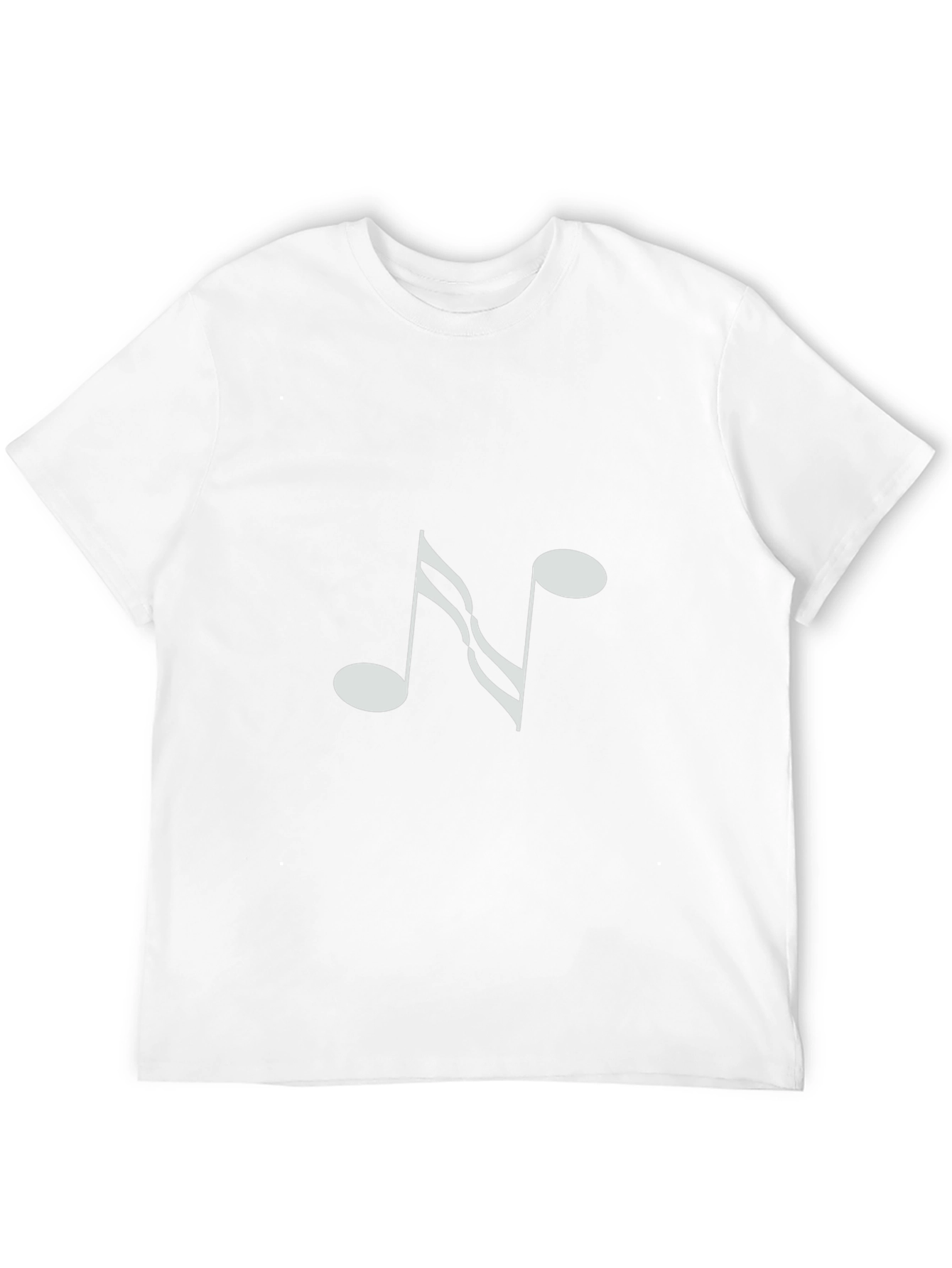 Music Note Graphic Tee - Black Cotton T-Shirt