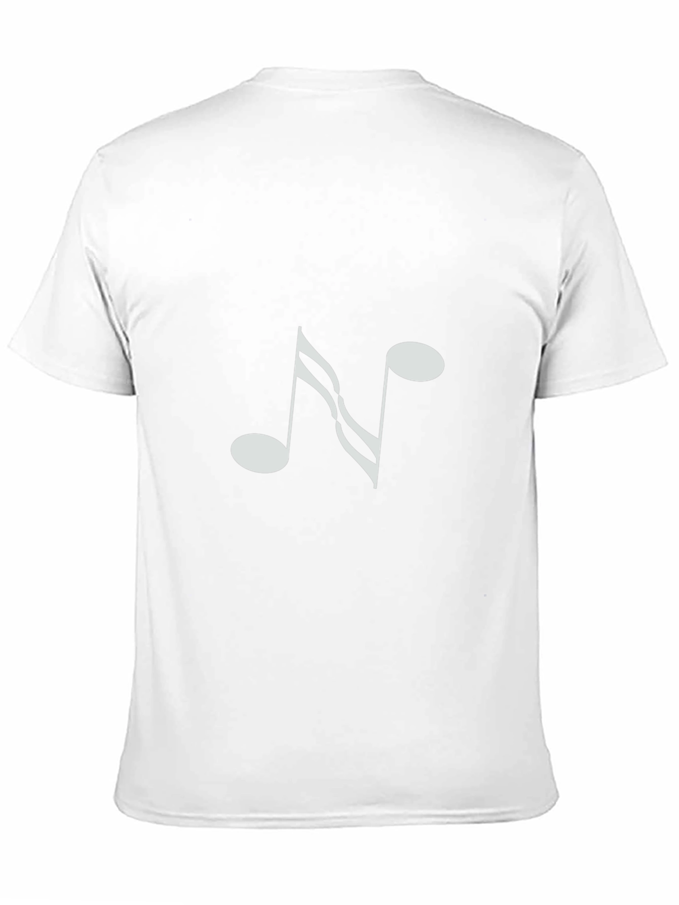Music Note Graphic Tee - Black Cotton T-Shirt