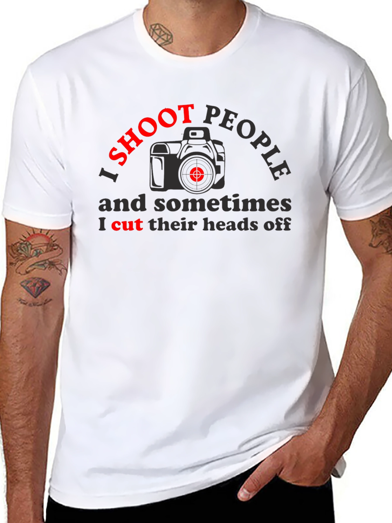 I Shoot People T-Shirt - Photography Humor Tee