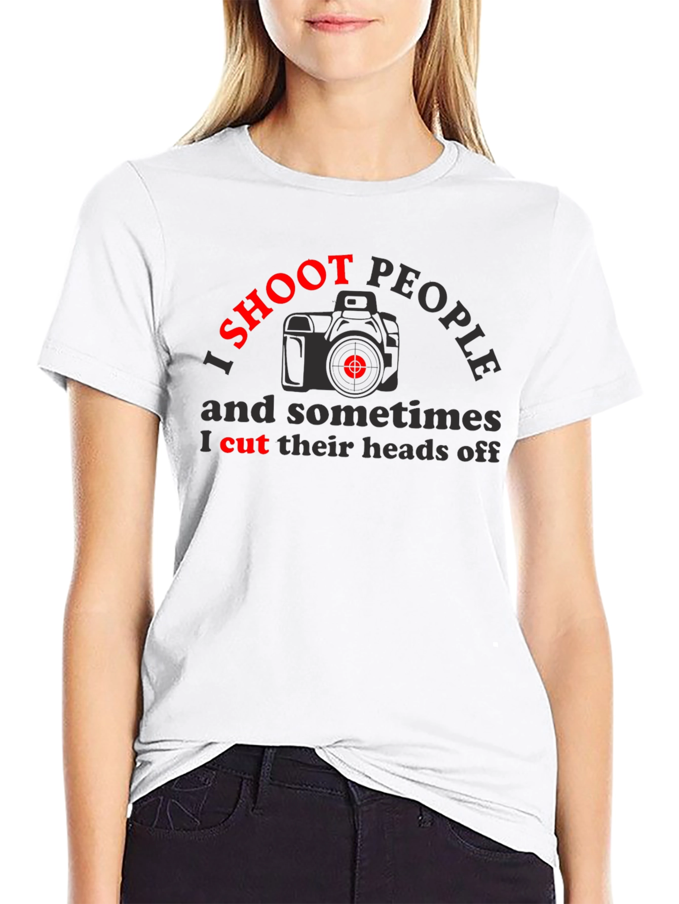 I Shoot People T-Shirt - Photography Humor Tee