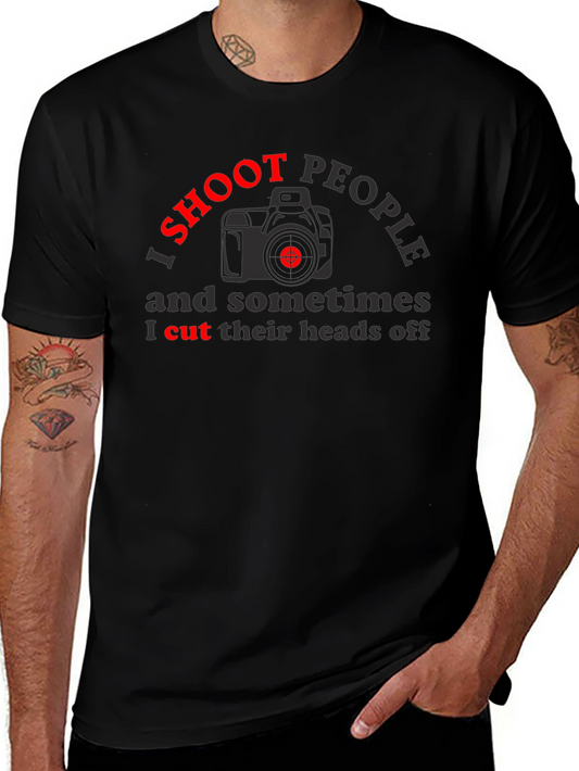 I Shoot People T-Shirt - Photography Humor Tee