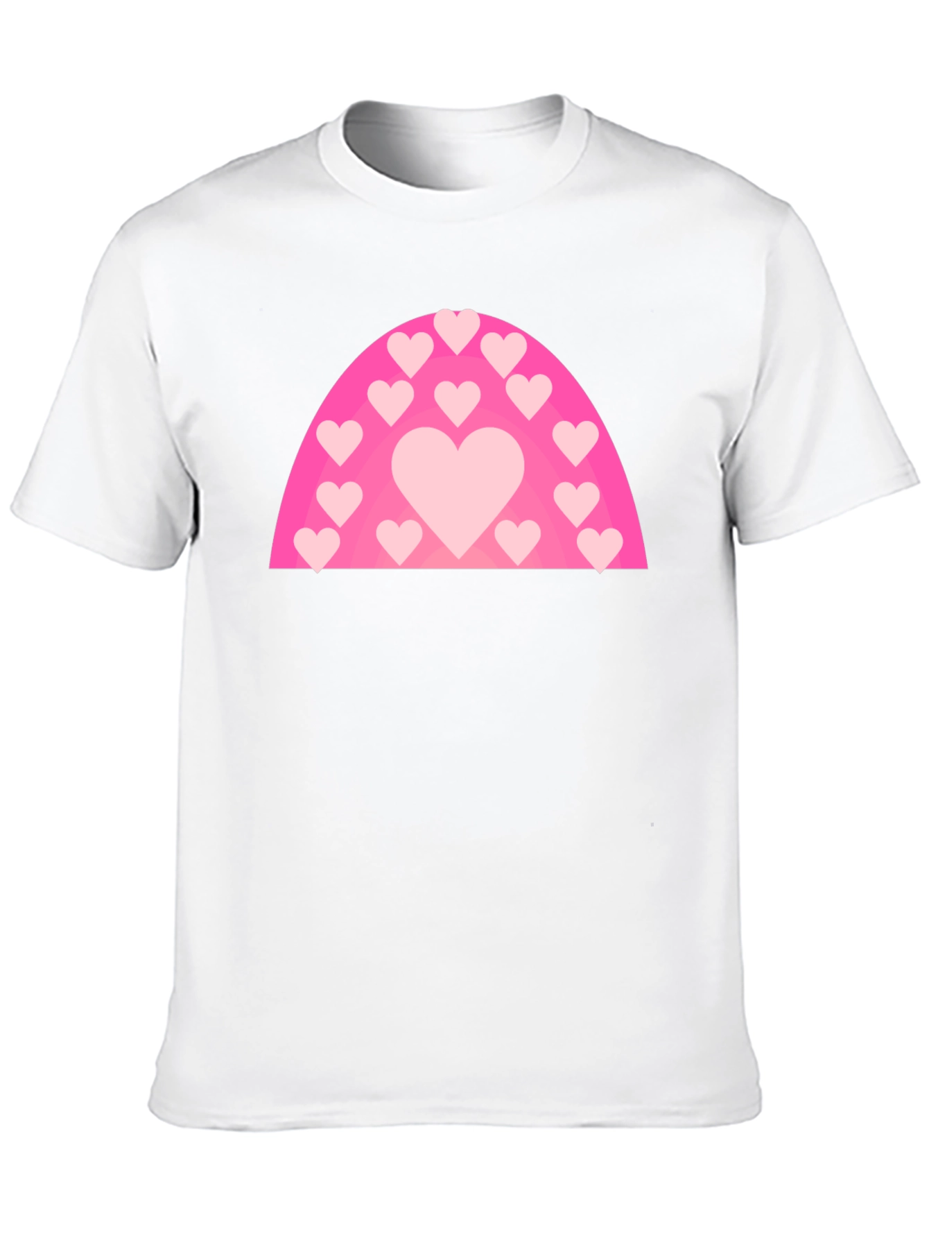Heart Rainbow Graphic T-Shirt - Black