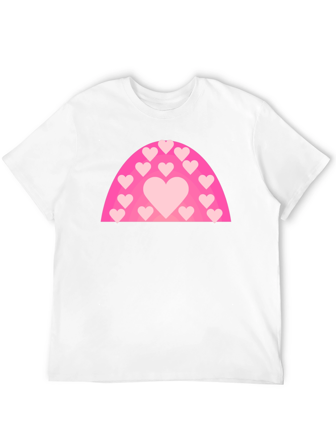 Heart Rainbow Graphic T-Shirt - Black
