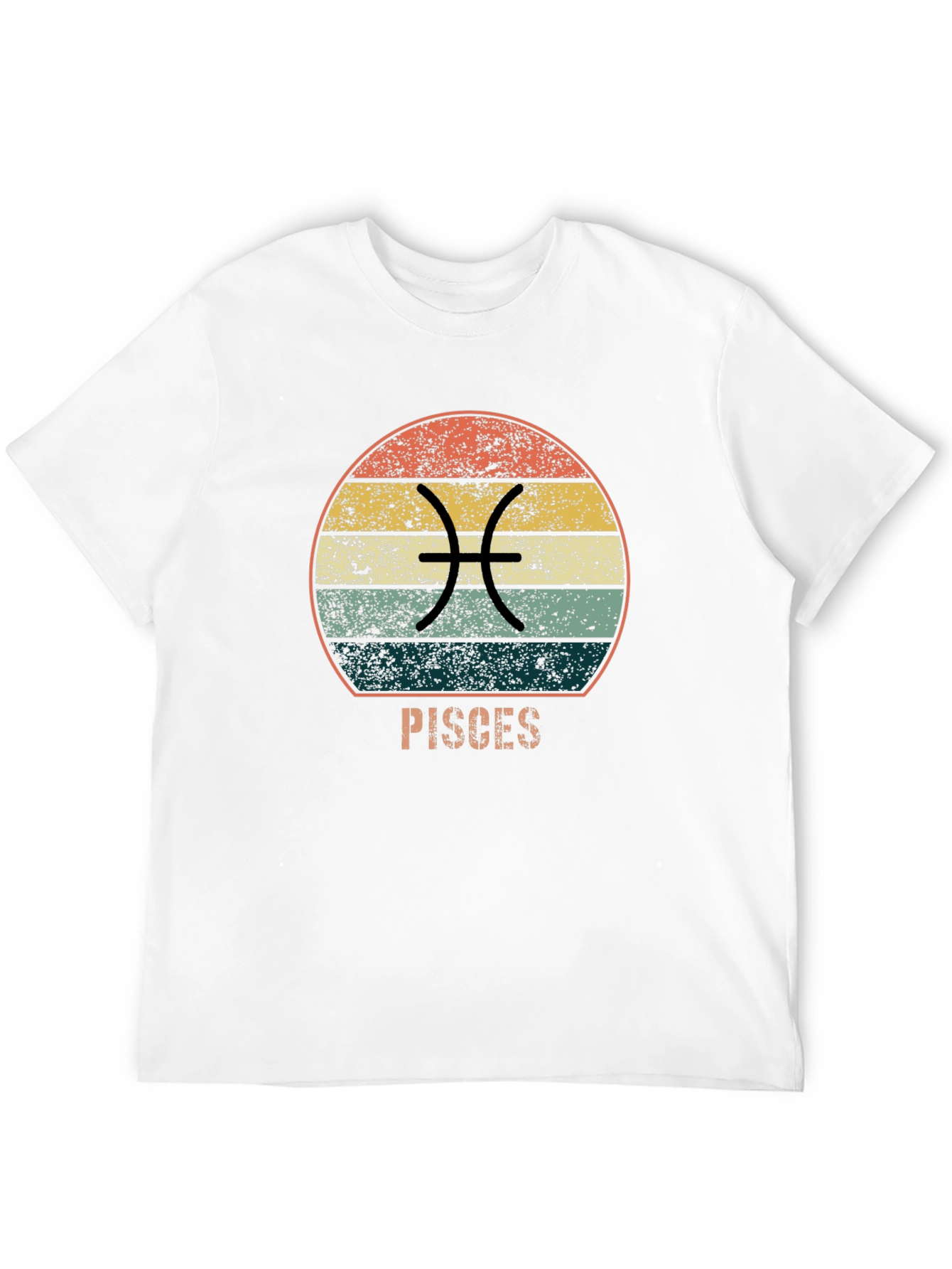 Pisces Zodiac Black T-Shirt