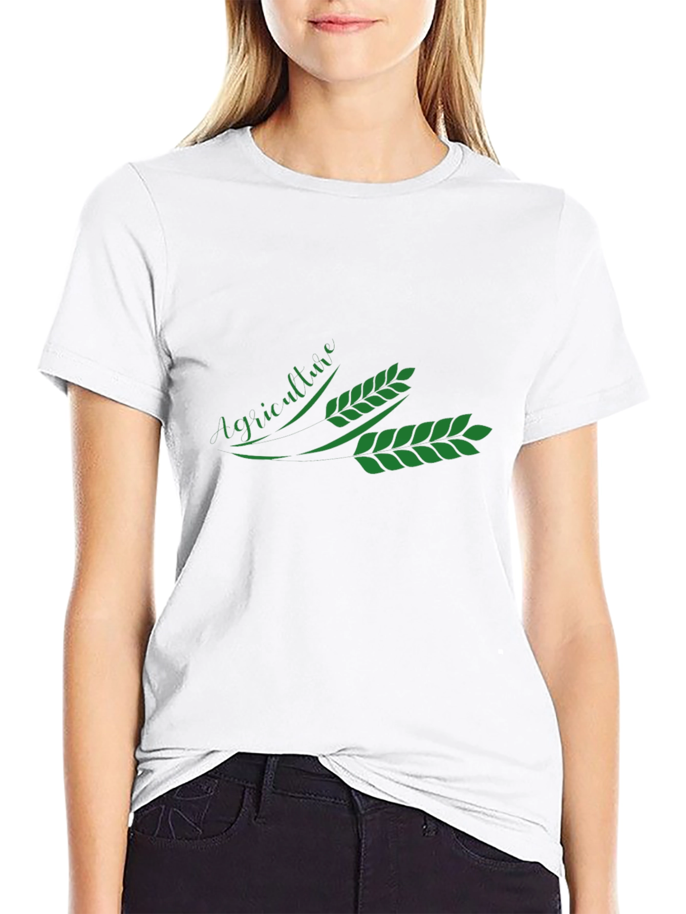 Agriculture Graphic Tee - Black Cotton T-Shirt