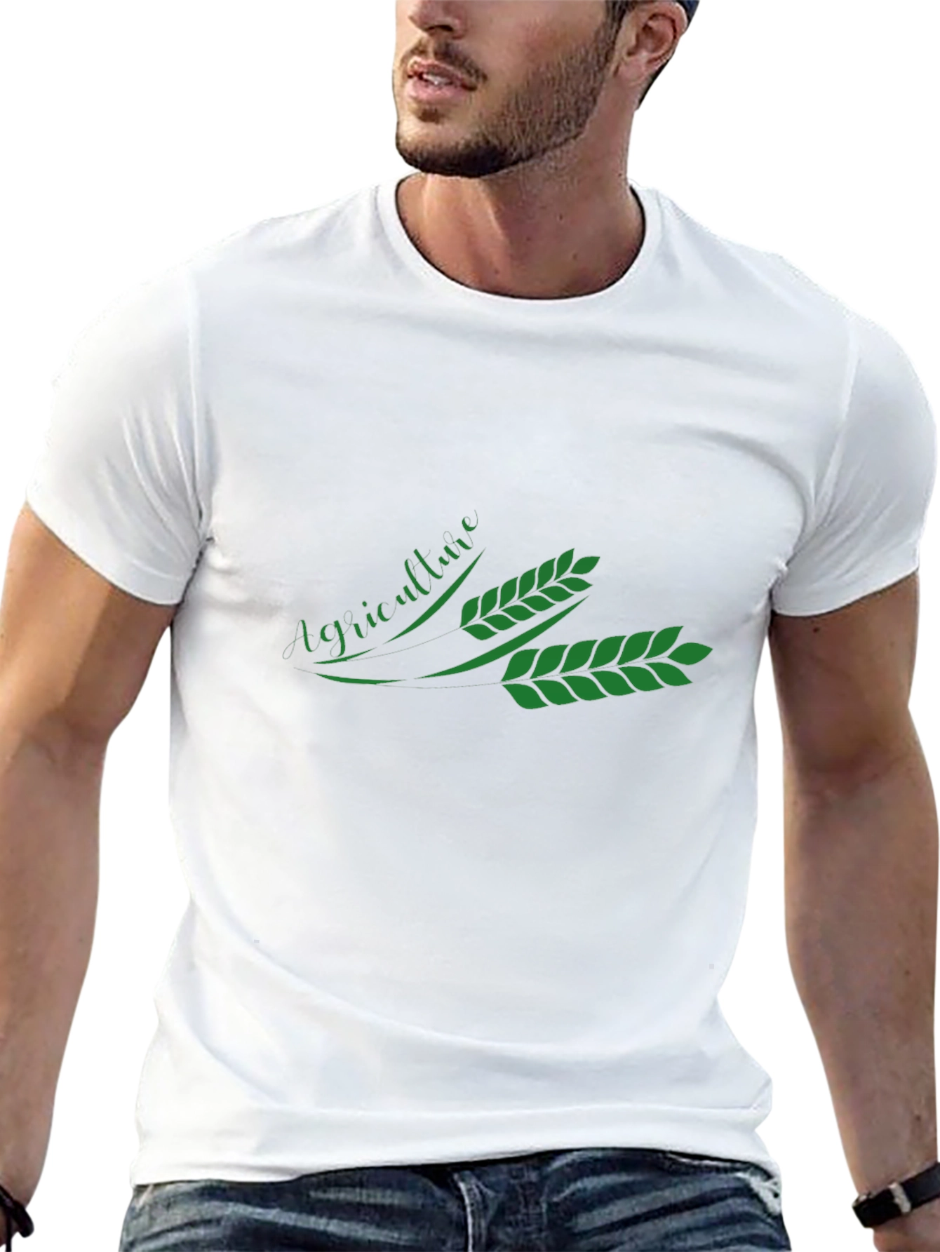 Agriculture Graphic Tee - Black Cotton T-Shirt