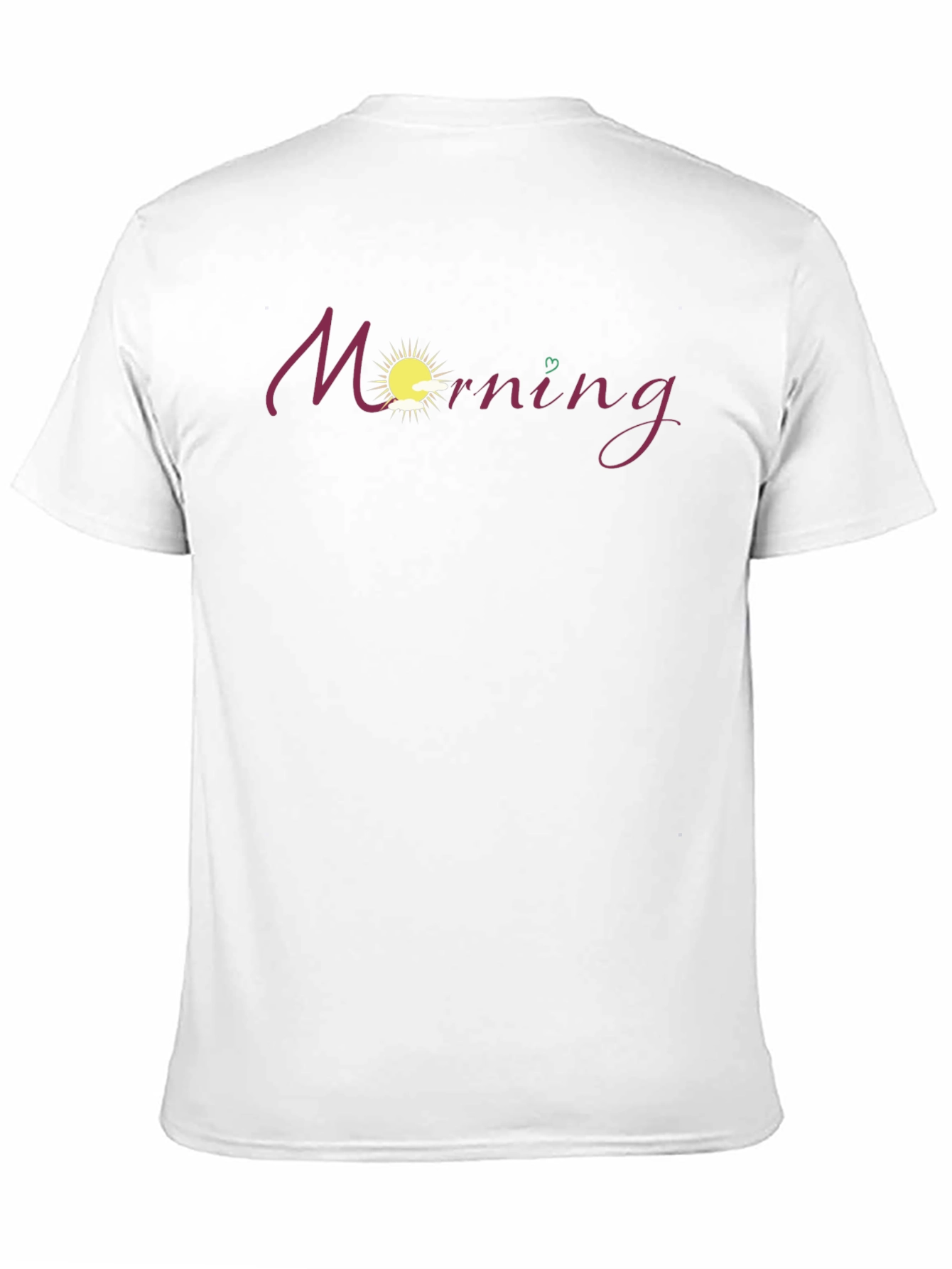 Morning Graphic Tee - Black Cotton Blend Shirt