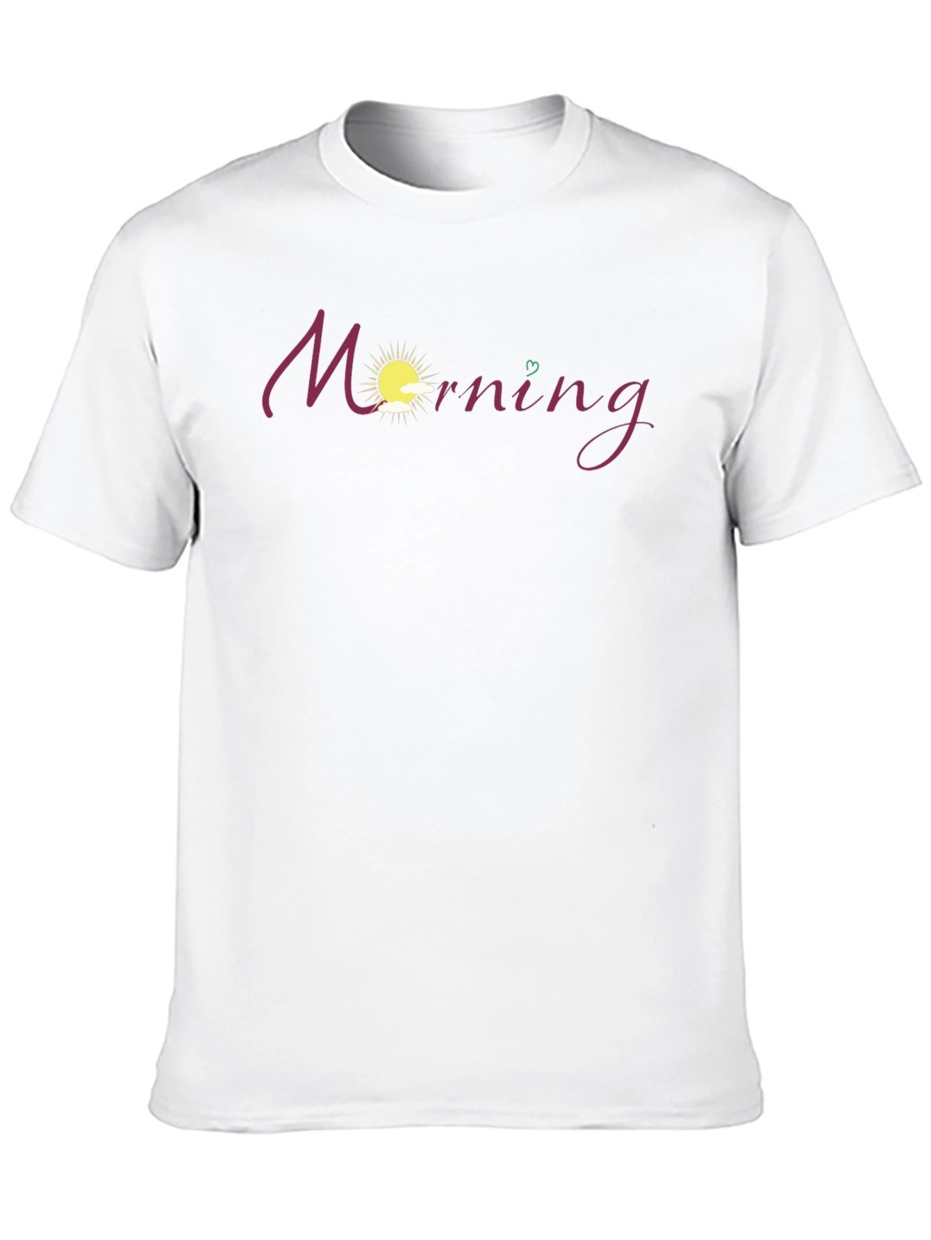 Morning Graphic Tee - Black Cotton Blend Shirt