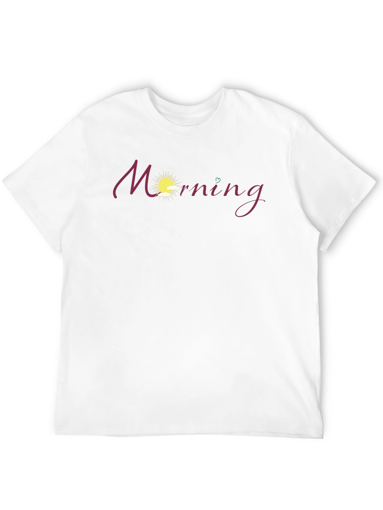 Morning Graphic Tee - Black Cotton Blend Shirt