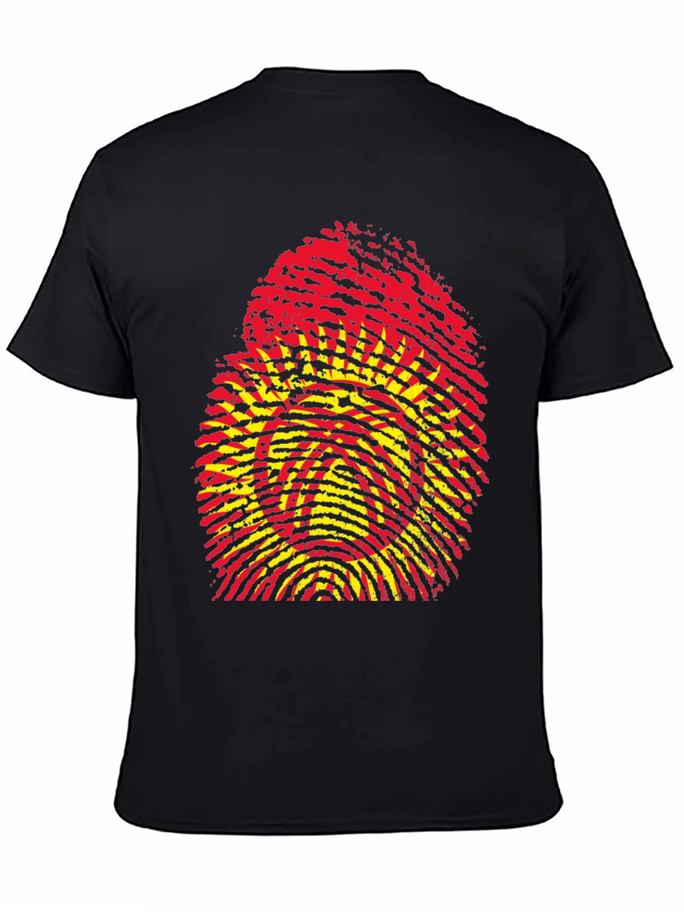 Kyrgyzstan Flag Fingerprint T-Shirt