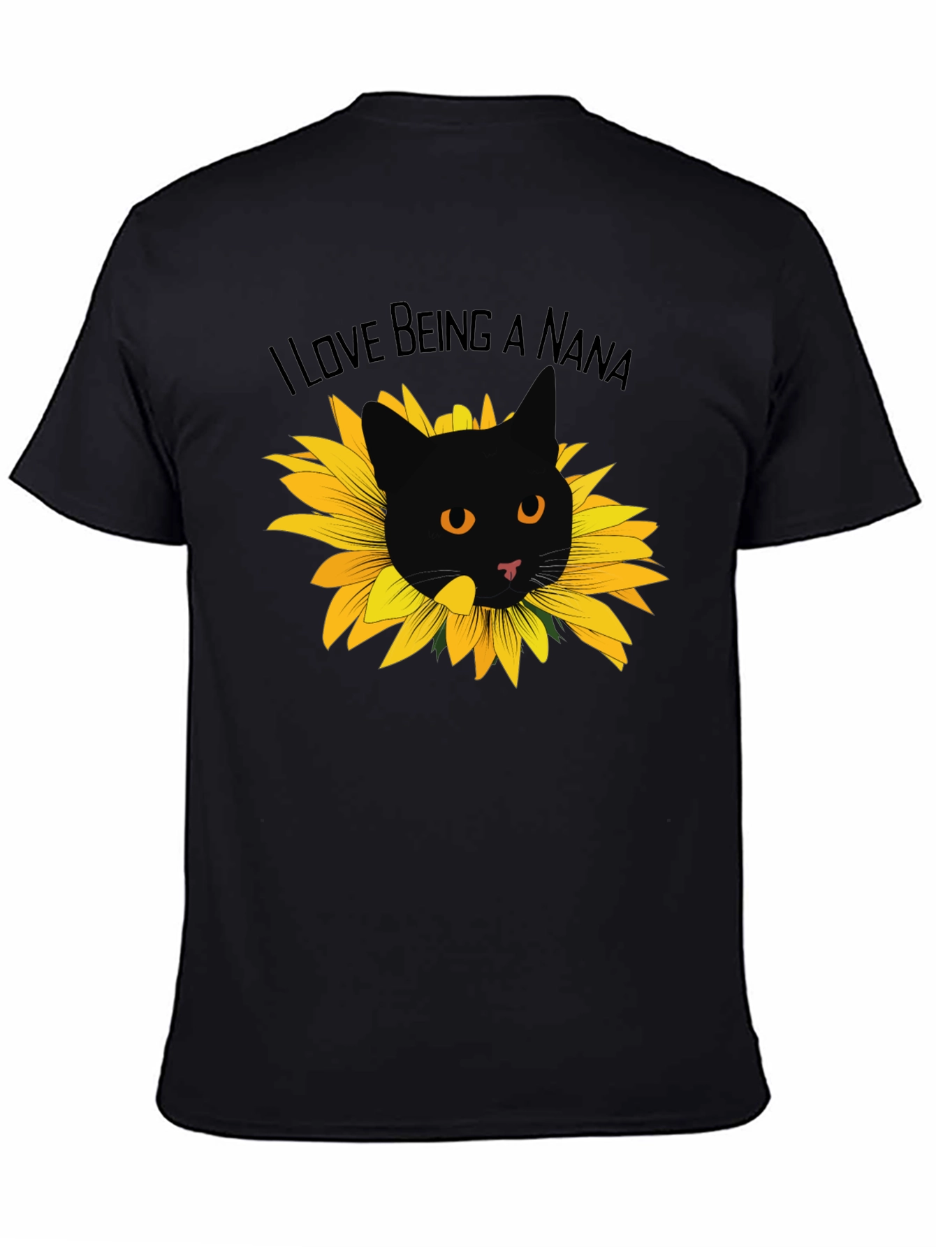 I Love Being a Nana Cat Sunflower T-Shirt