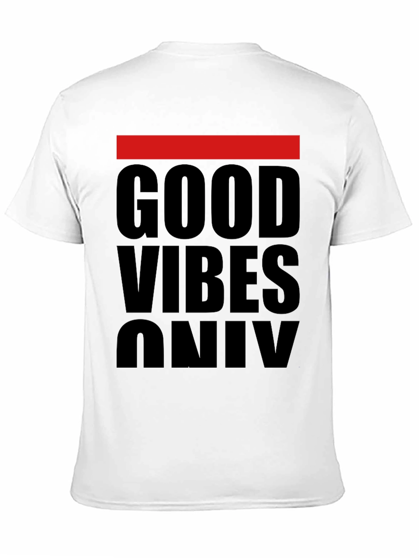 Good Vibes Only Graphic Tee - Black Cotton T-Shirt