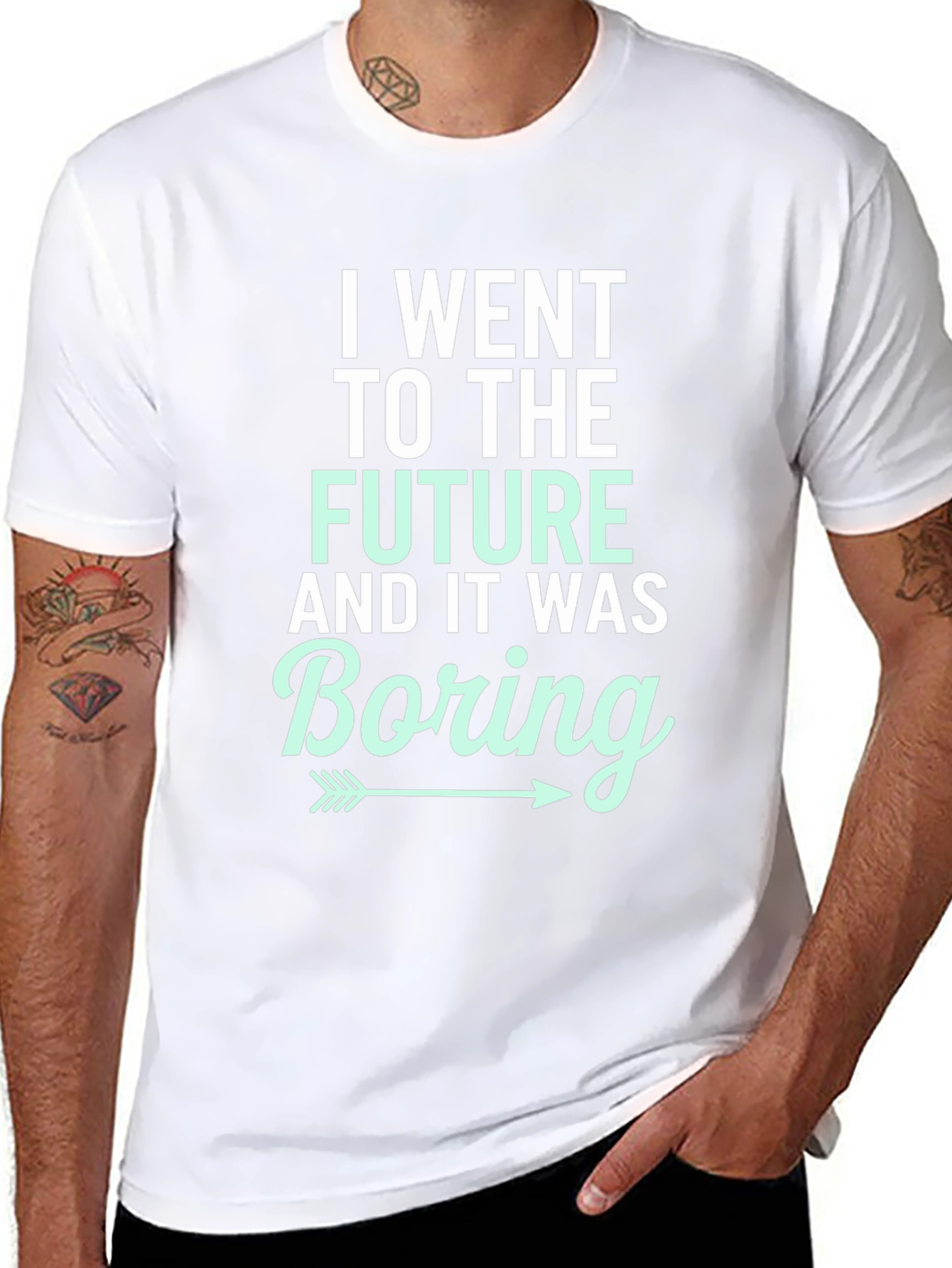 I Went To The Future Boring Graphic T-Shirt