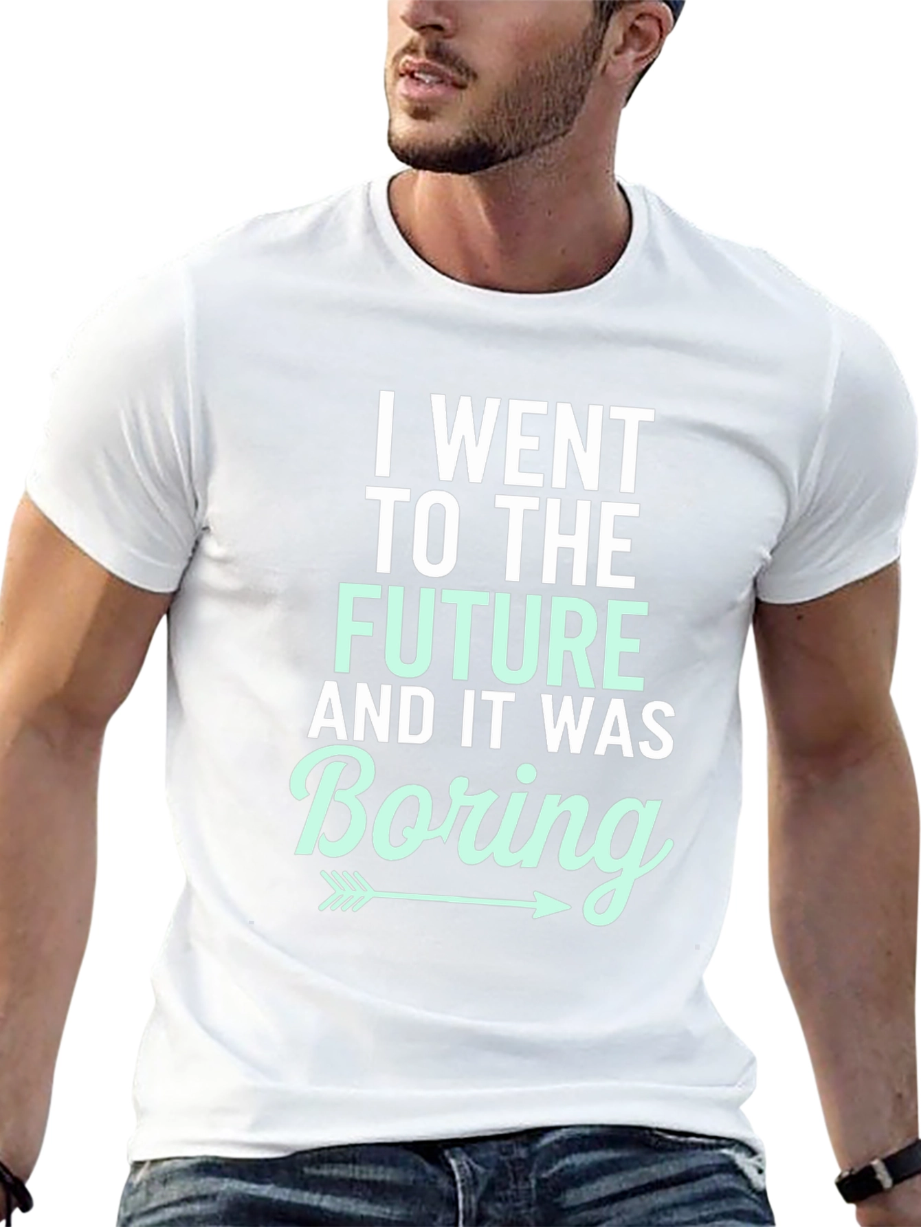 I Went To The Future Boring Graphic T-Shirt