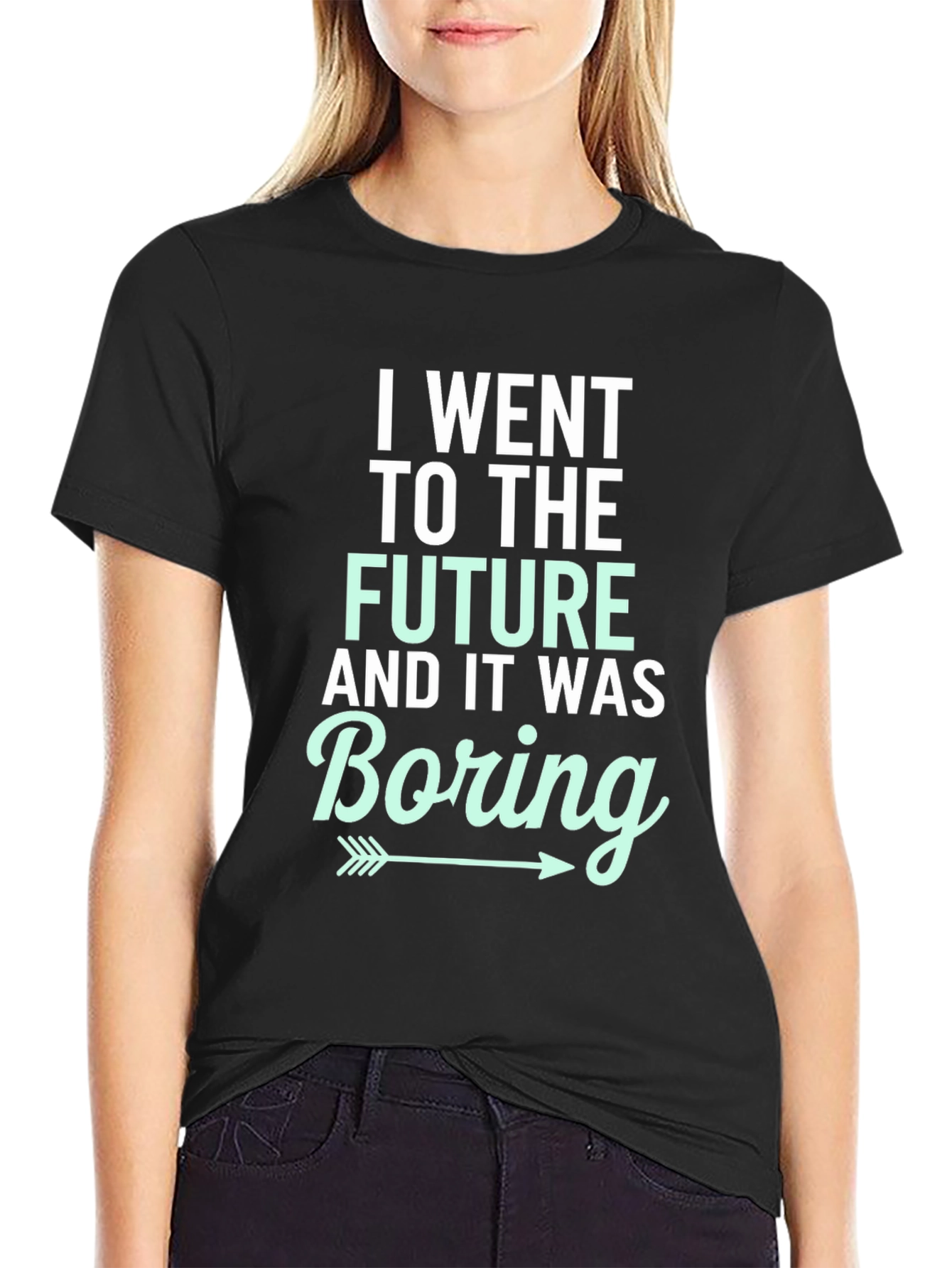 I Went To The Future Boring Graphic T-Shirt