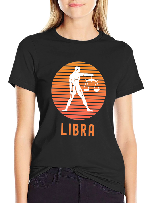Libra Zodiac Graphic T-Shirt - Stylish Astrology Tee