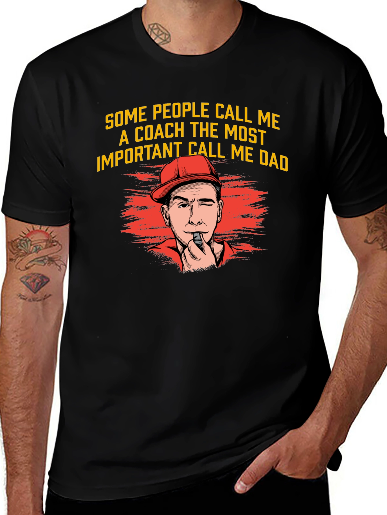 Coach Dad T-Shirt - Funny Fathers Day Tee