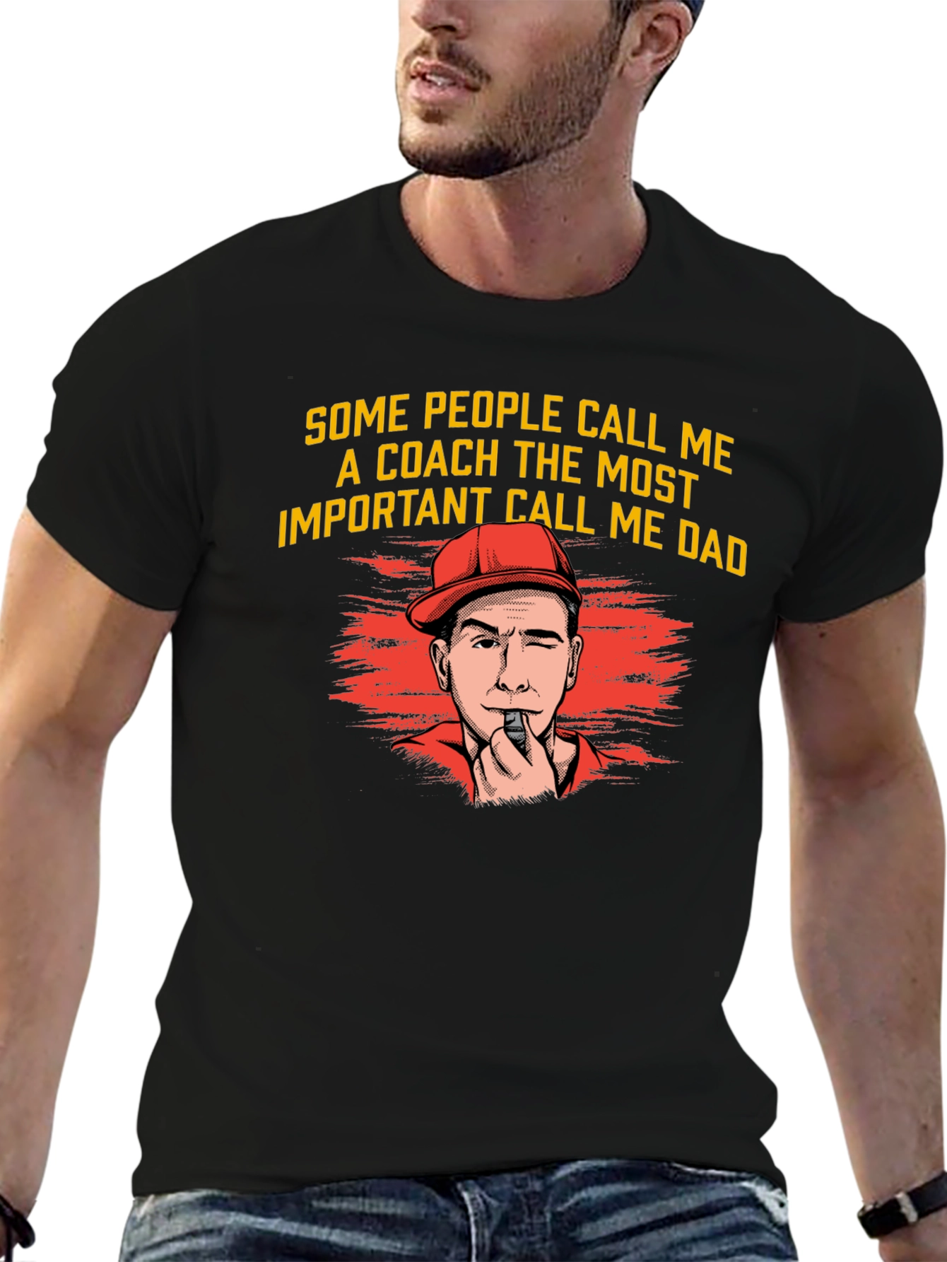Coach Dad T-Shirt - Funny Fathers Day Tee