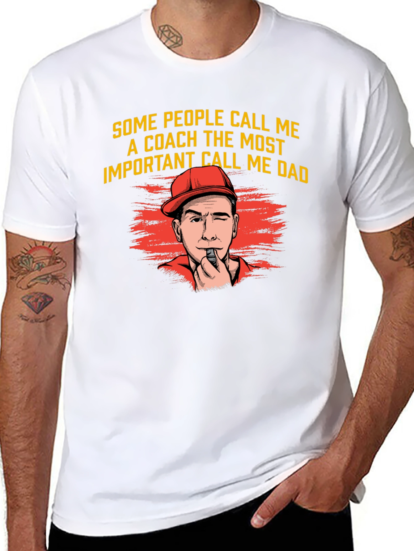 Coach Dad T-Shirt - Funny Fathers Day Tee