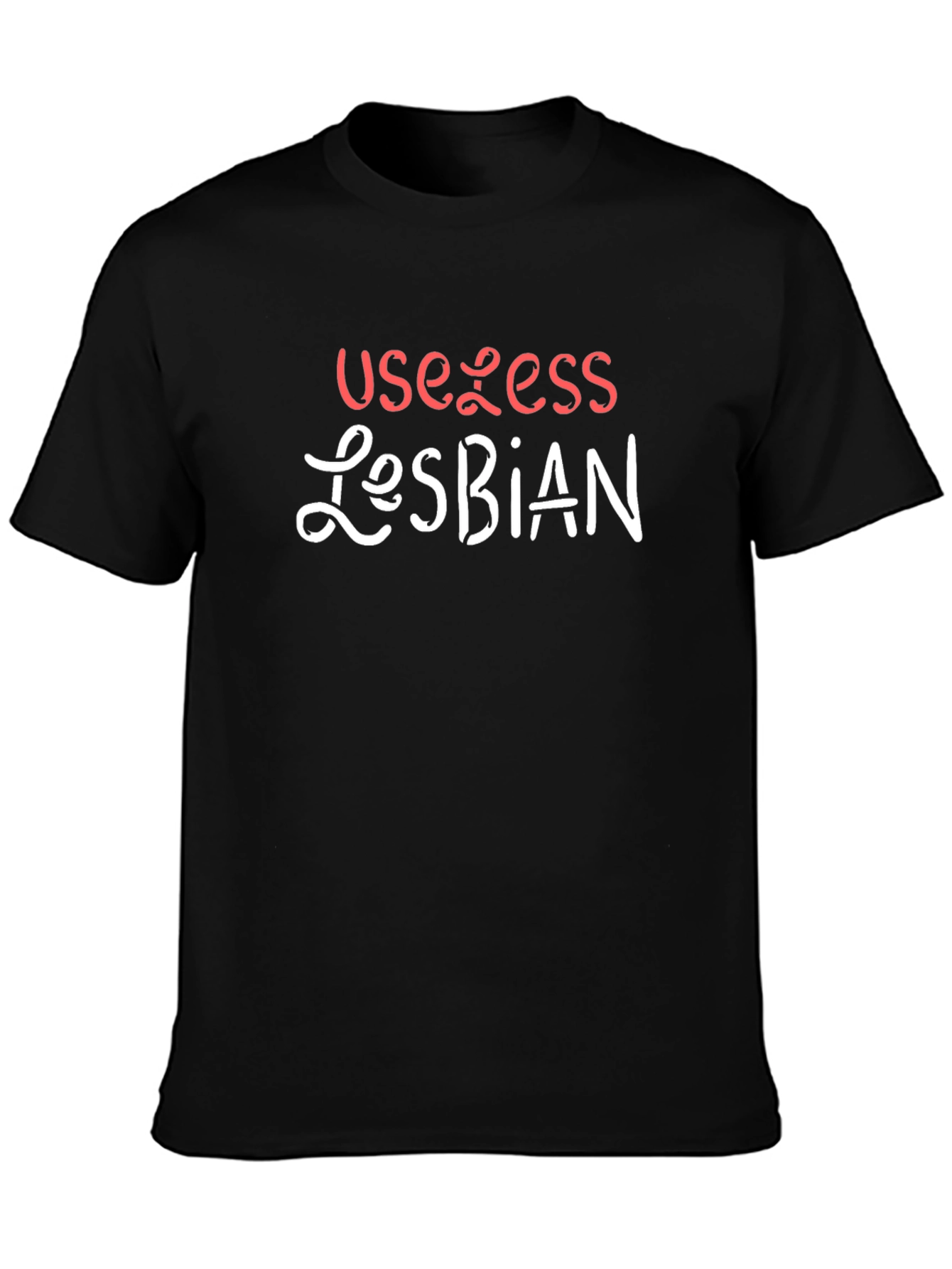 Useless Lesbian Black T-Shirt