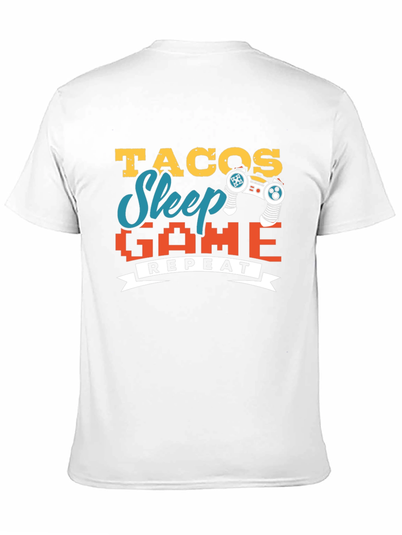 Tacos Sleep Game Repeat Graphic Tee