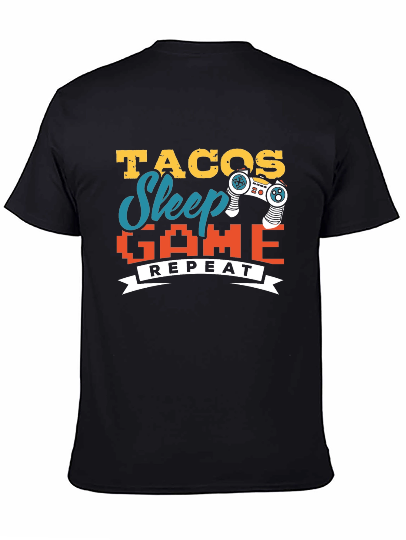 Tacos Sleep Game Repeat Graphic Tee