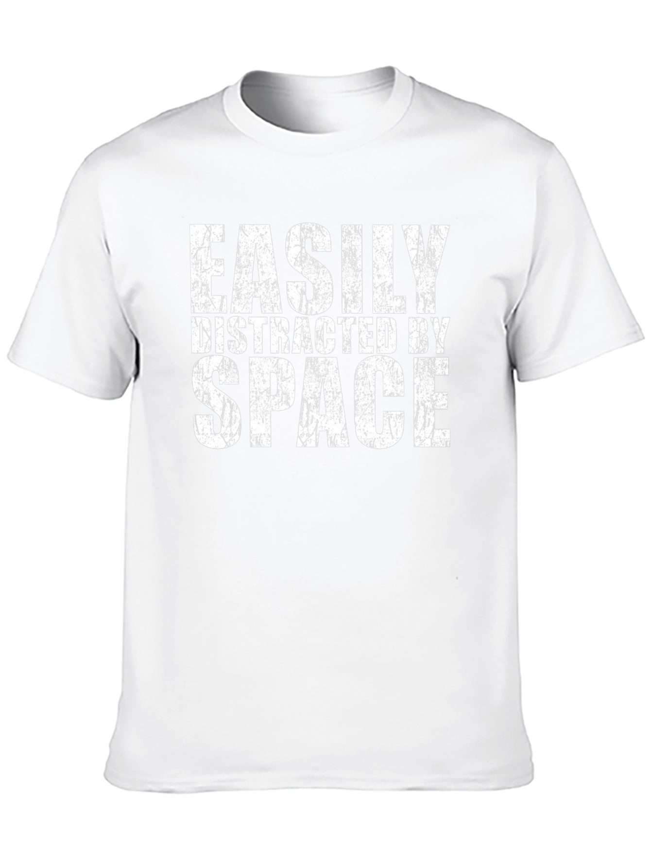 Easily Distracted By Space Black Graphic T-Shirt