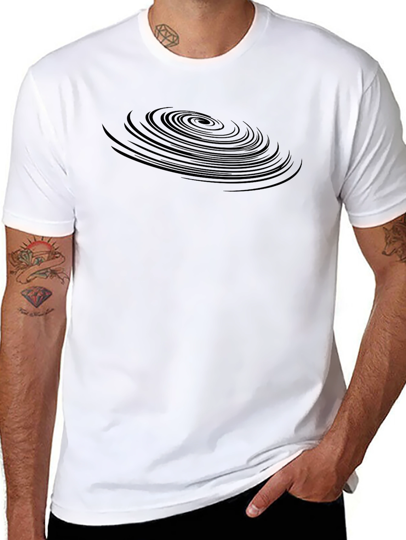 Black Vortex Graphic Tee