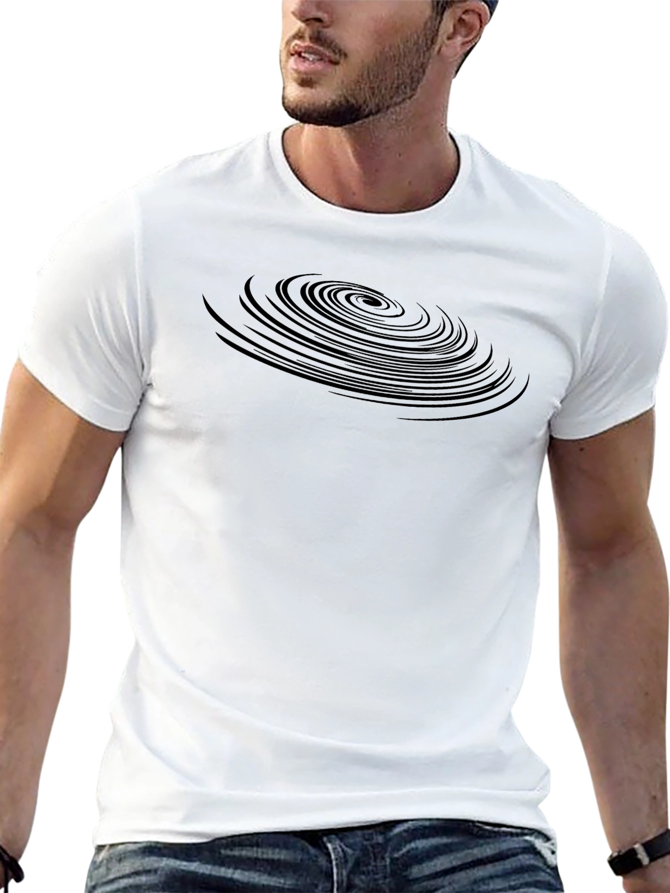 Black Vortex Graphic Tee