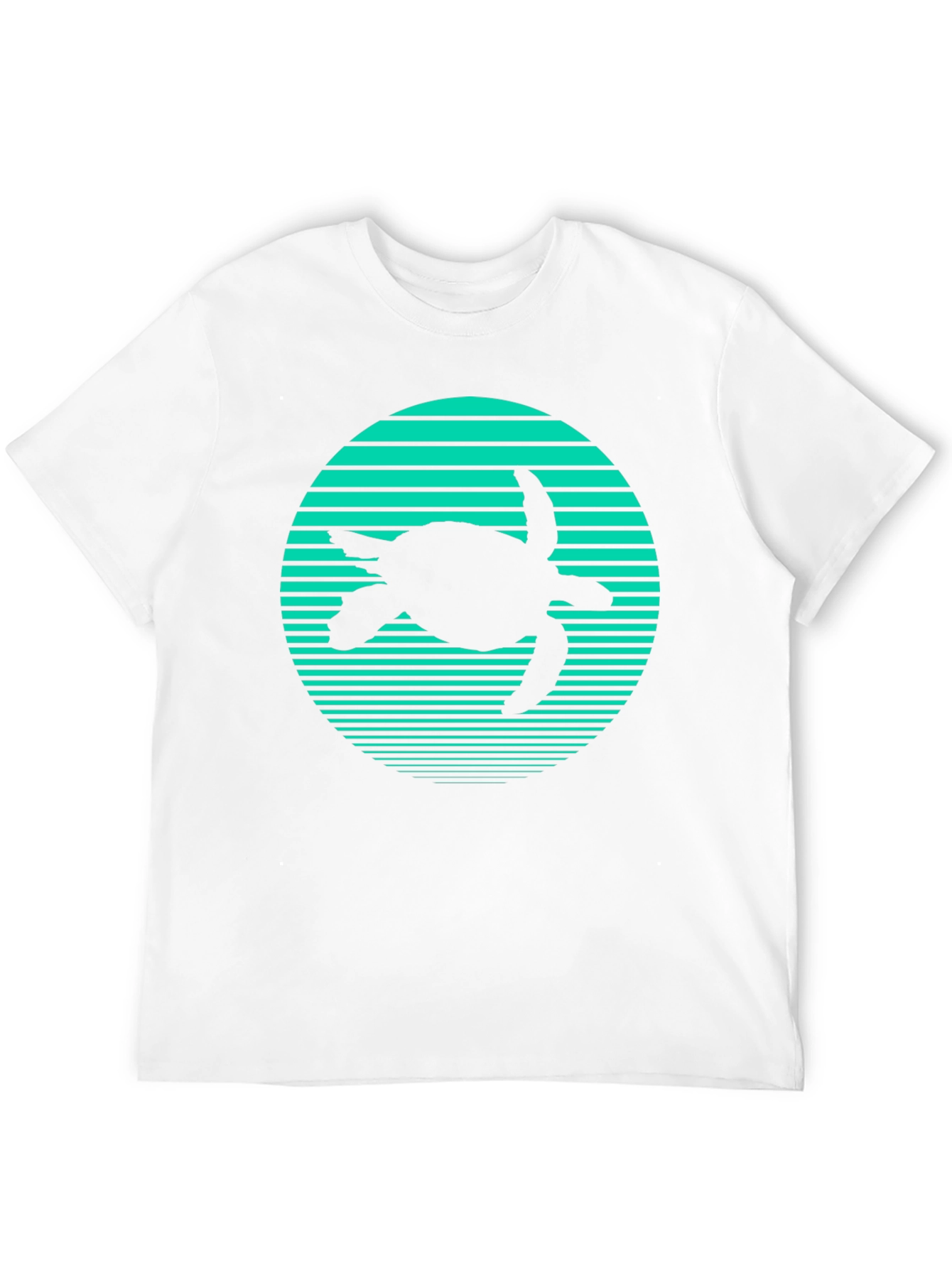 Turtle Silhouette Graphic T-Shirt
